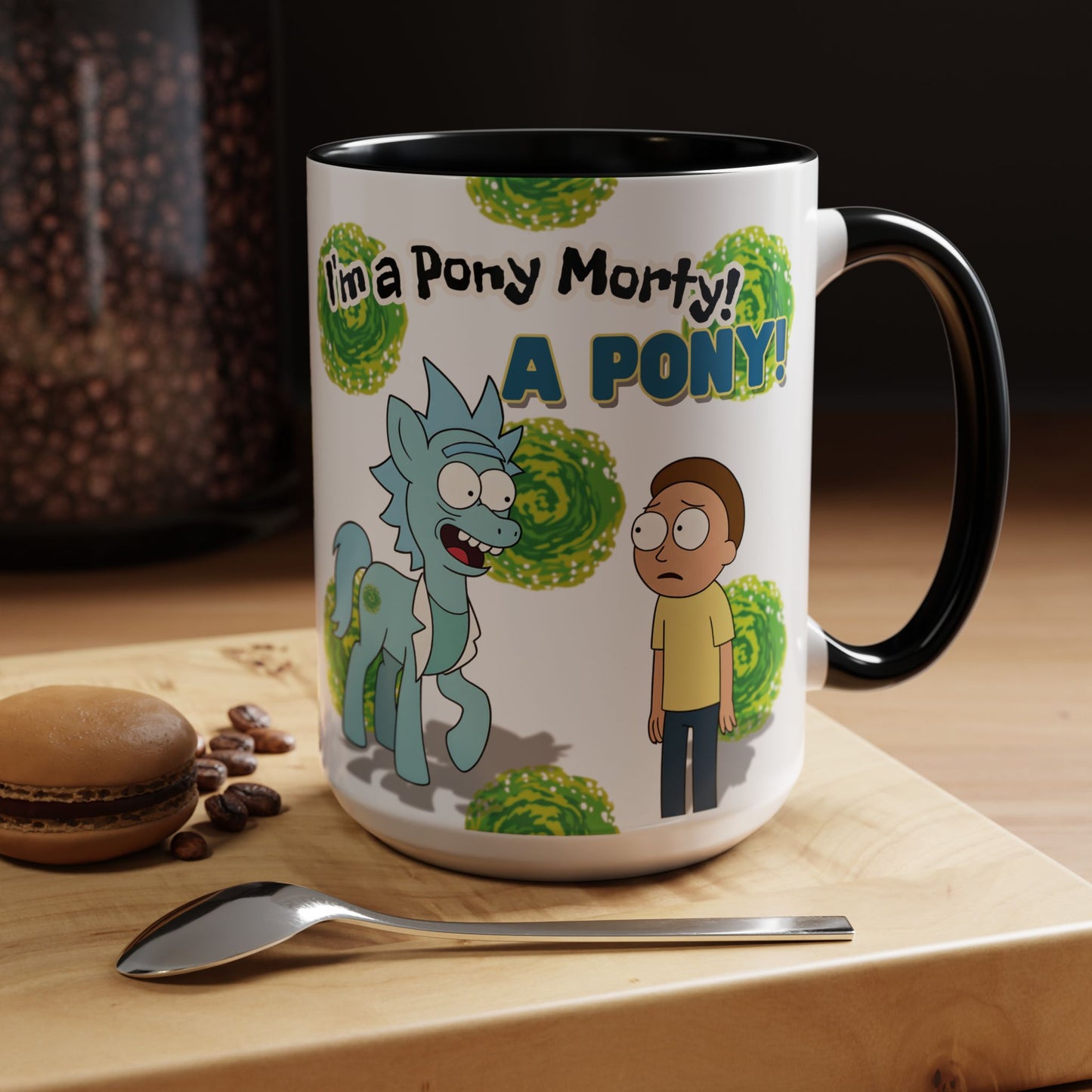 Rick & Morty Pony Accent Coffee Mug (11, 15oz)