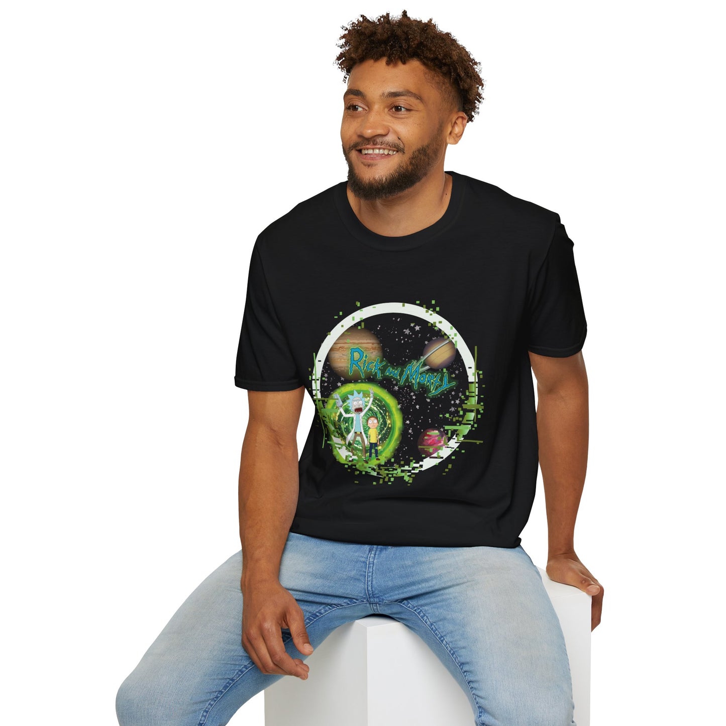 Rick & Morty Broken Space - Unisex Softstyle T-Shirt
