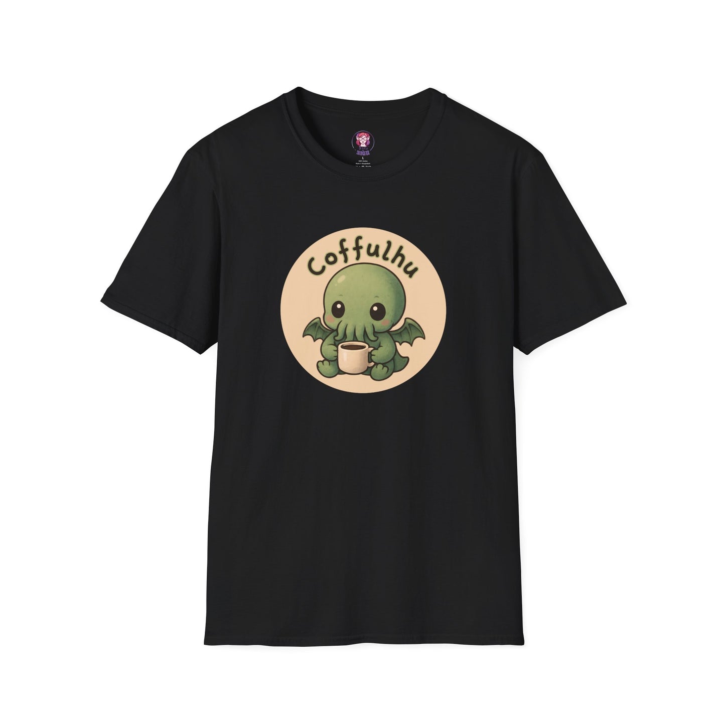 Cthulhu Coffulhu Coffee Pun - Unisex Softstyle T-Shirt
