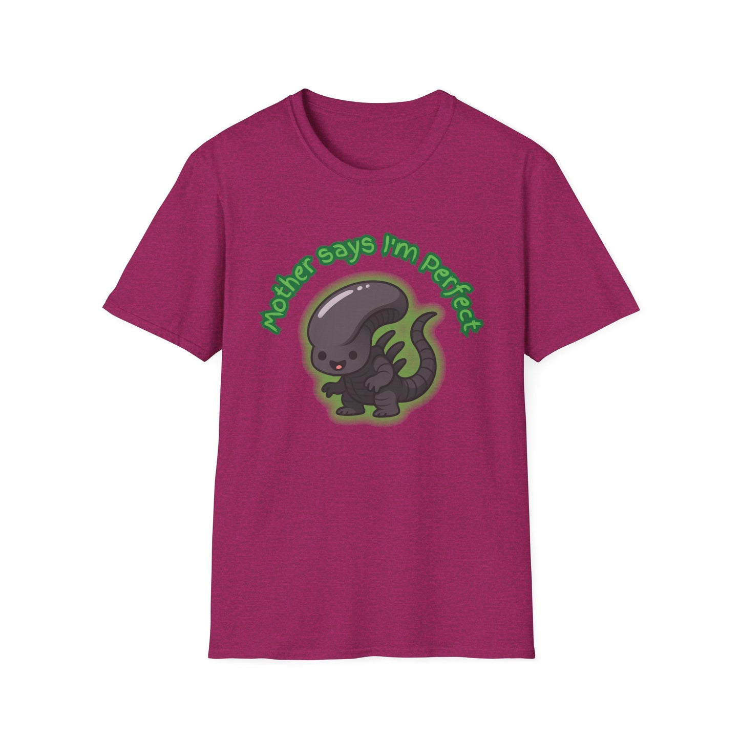Alien Cute Xenomorph I'm Perfect - Unisex Softstyle T-Shirt
