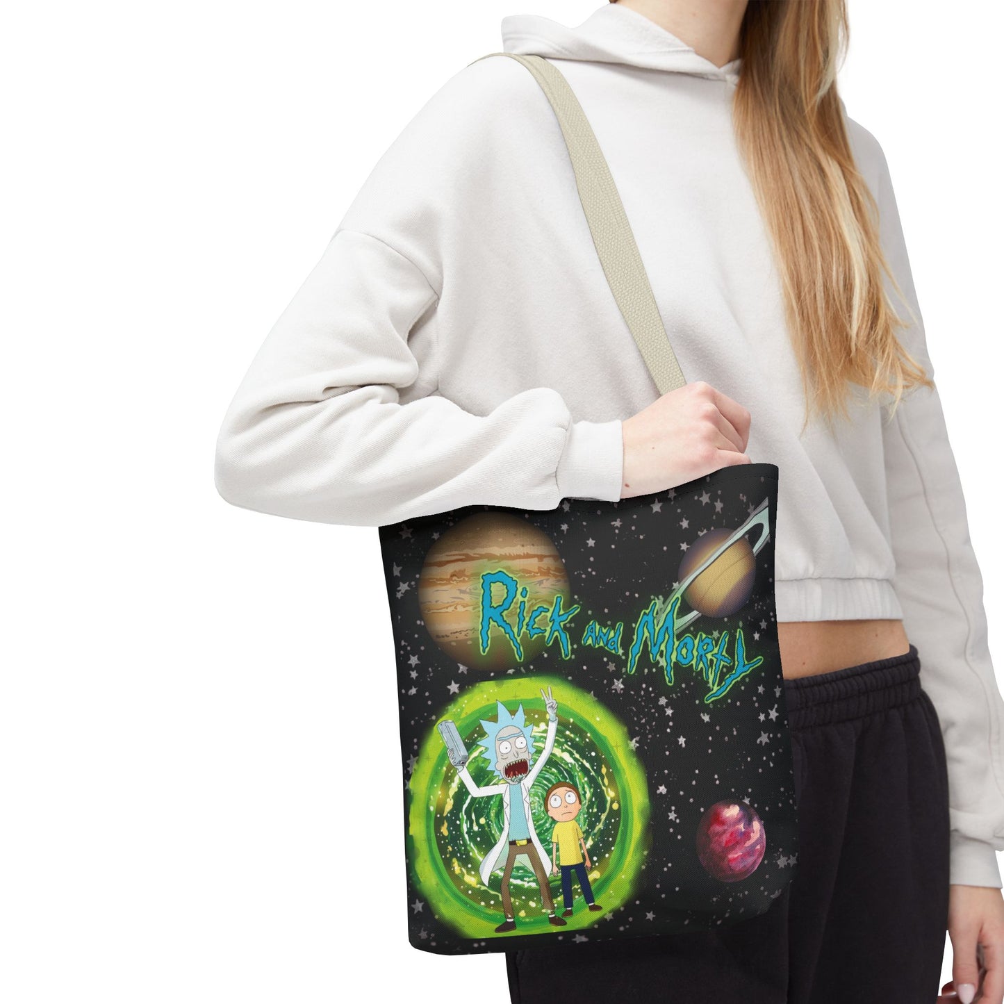 Rick & Morty Custom Adventure Tote Bag