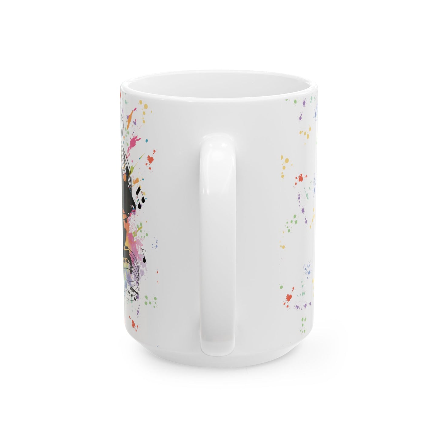 Color Artistic Music Inspired Ceramic Mug | Perfect Gift for Musicians, Coffee Lovers, Art Enthusiasts
