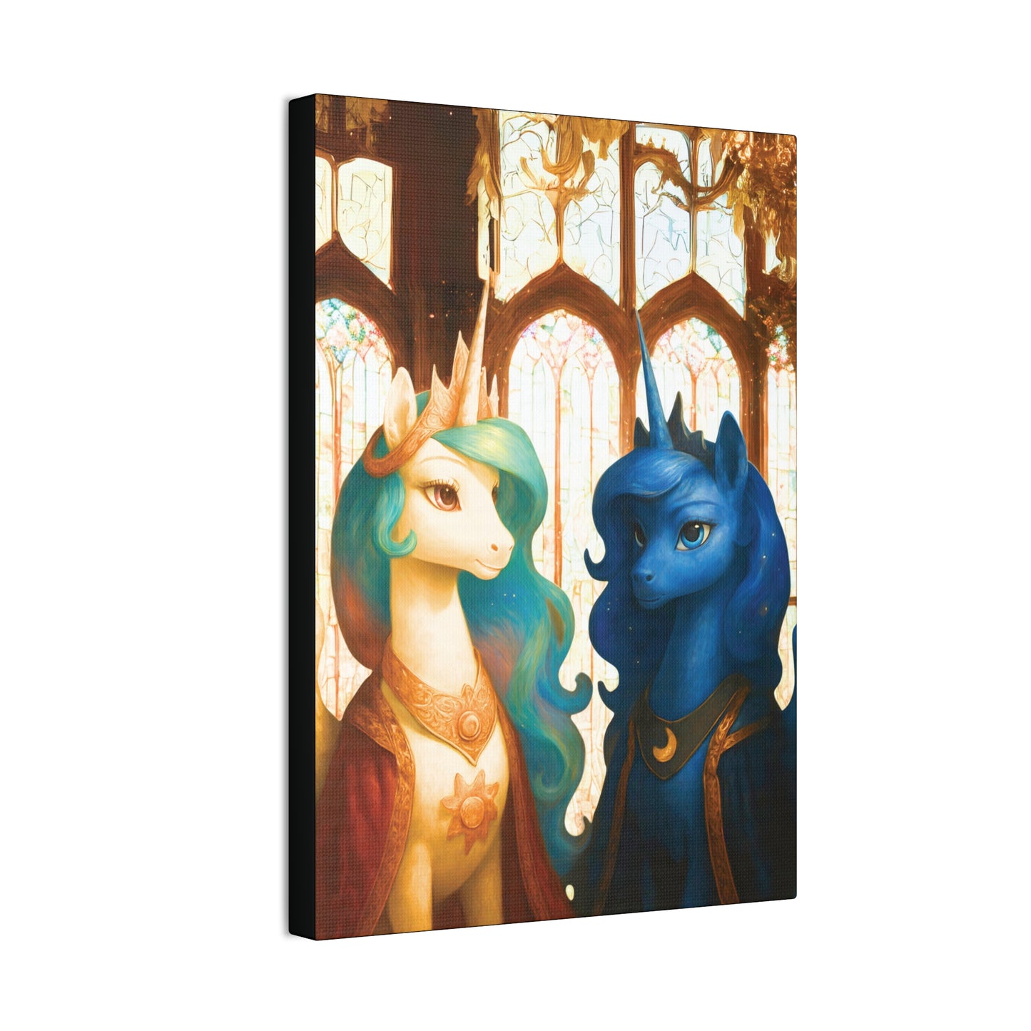 Royal Luna & Celestia - My Little Pony Canvas Art - Stretched, 0.75"