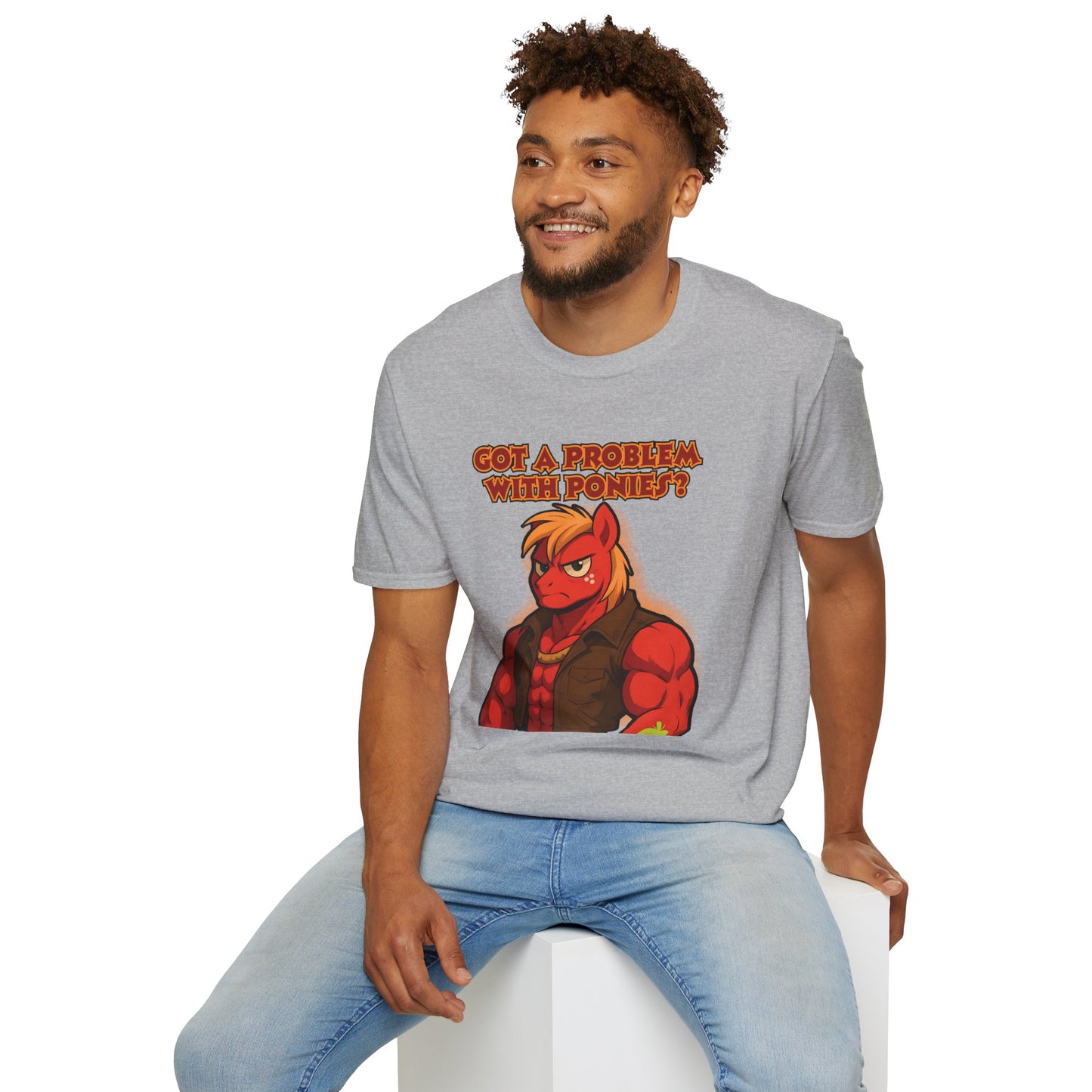 My Little Pony Masculine Big Mac - Pony Problem - Unisex Softstyle T-Shirt