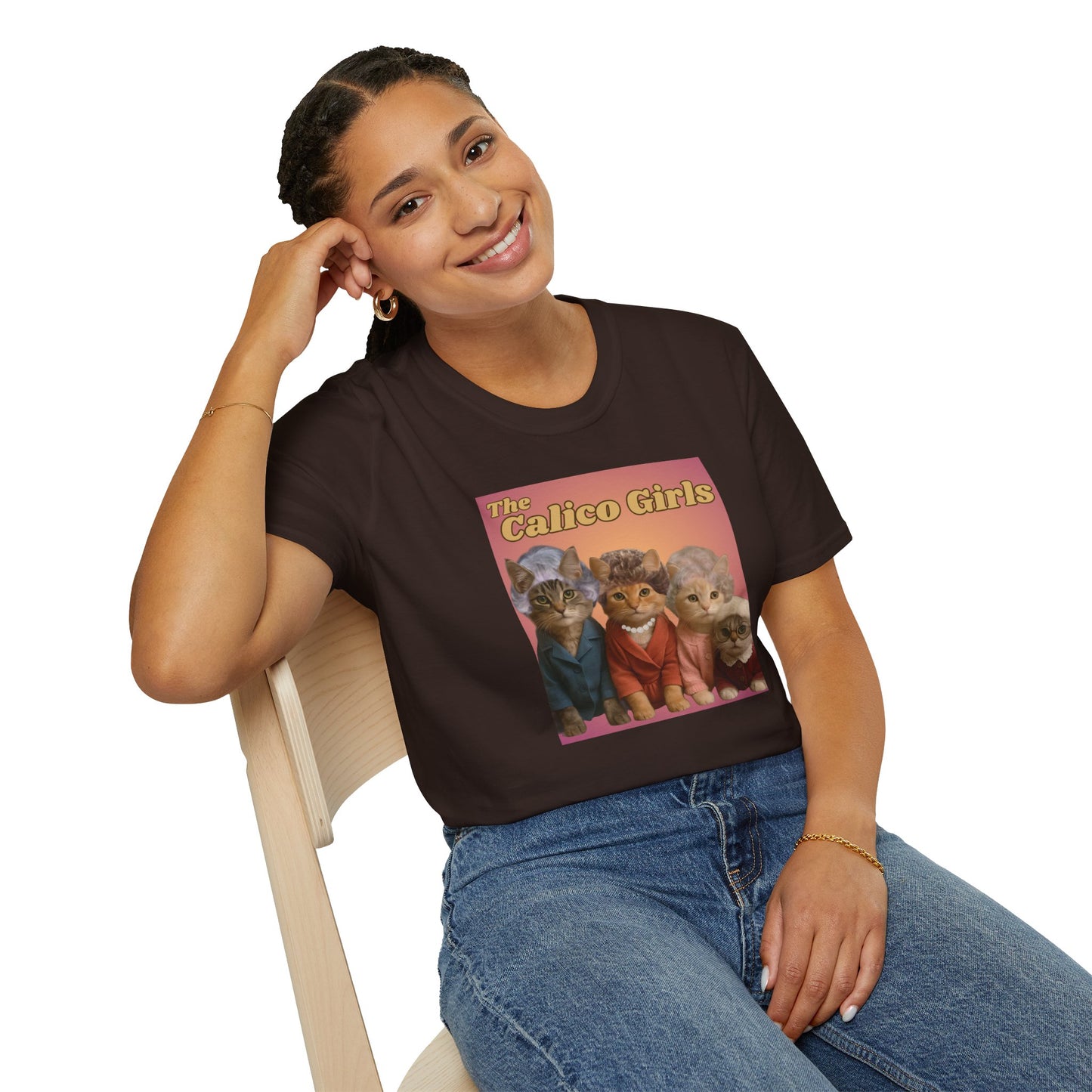 The Calico Girls cute kittens - Unisex Softstyle T-Shirt