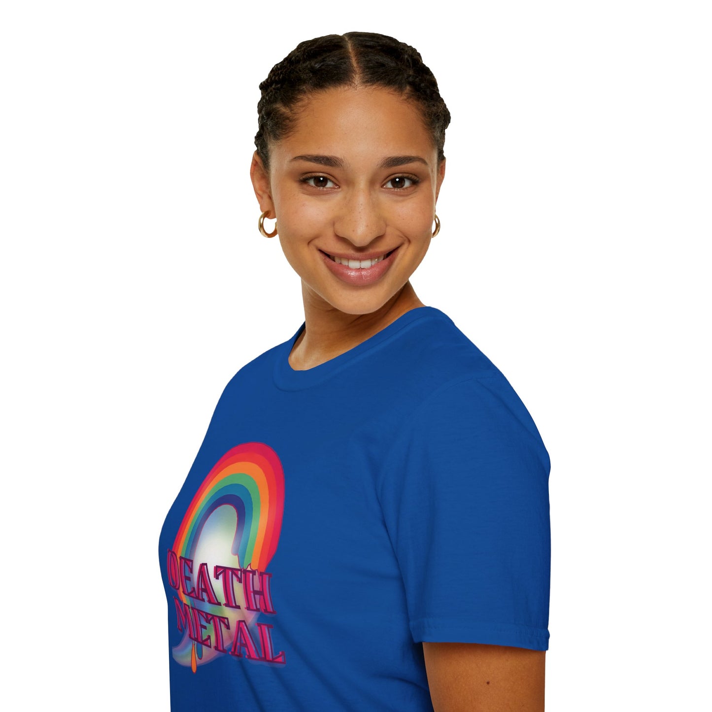Rainbow Death Metal - Unisex Softstyle T-Shirt