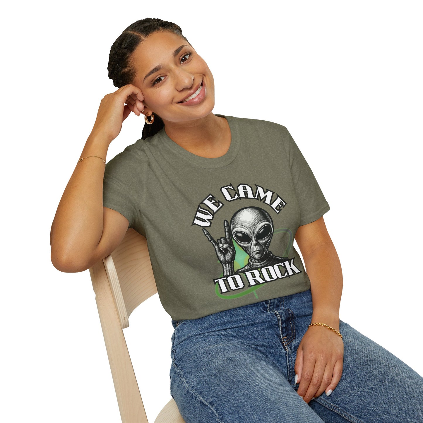 Alien Metal - We Came to Rock - Unisex Softstyle T-Shirt