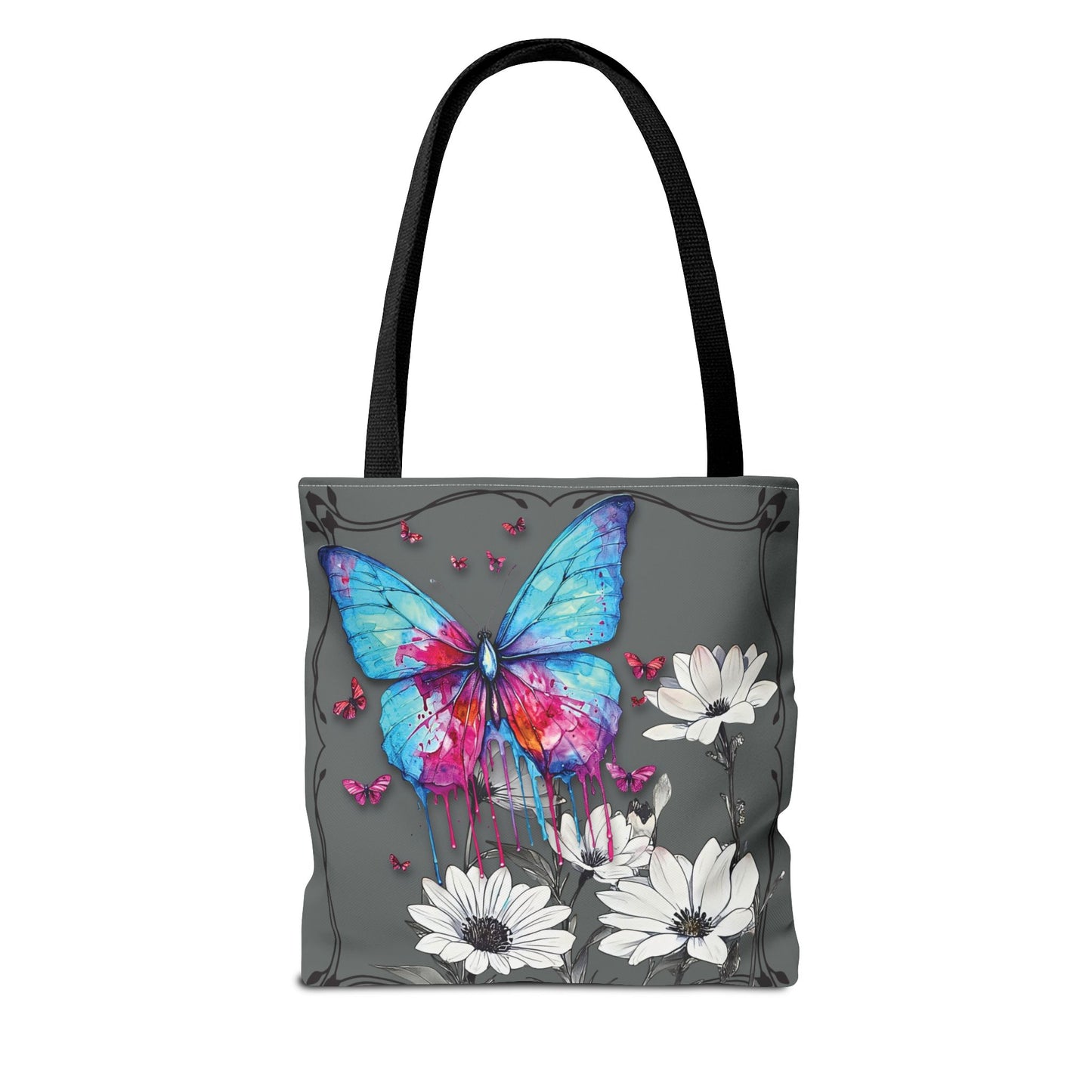 Painted Butterfly in Black and White Tote Bag