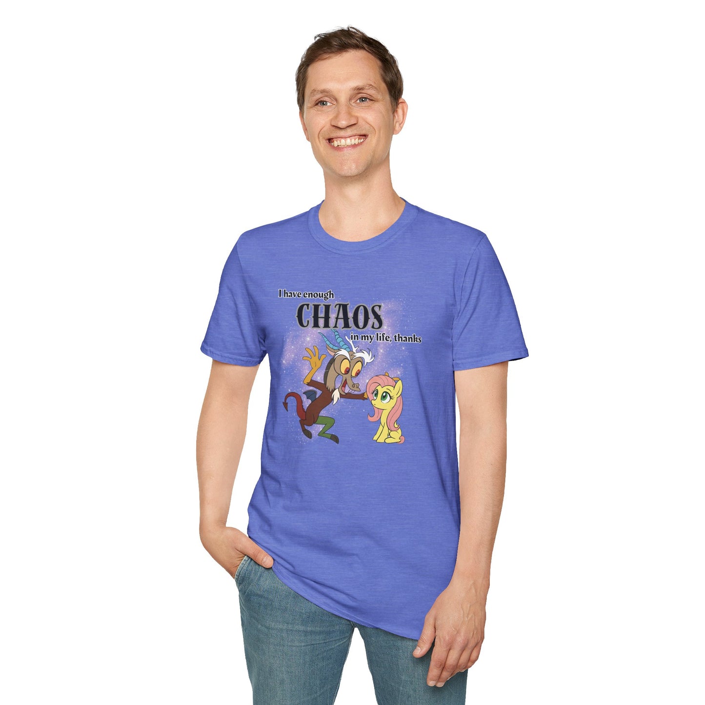 My Little Pony Discord and Fluttershy - Unisex Softstyle T-Shirt
