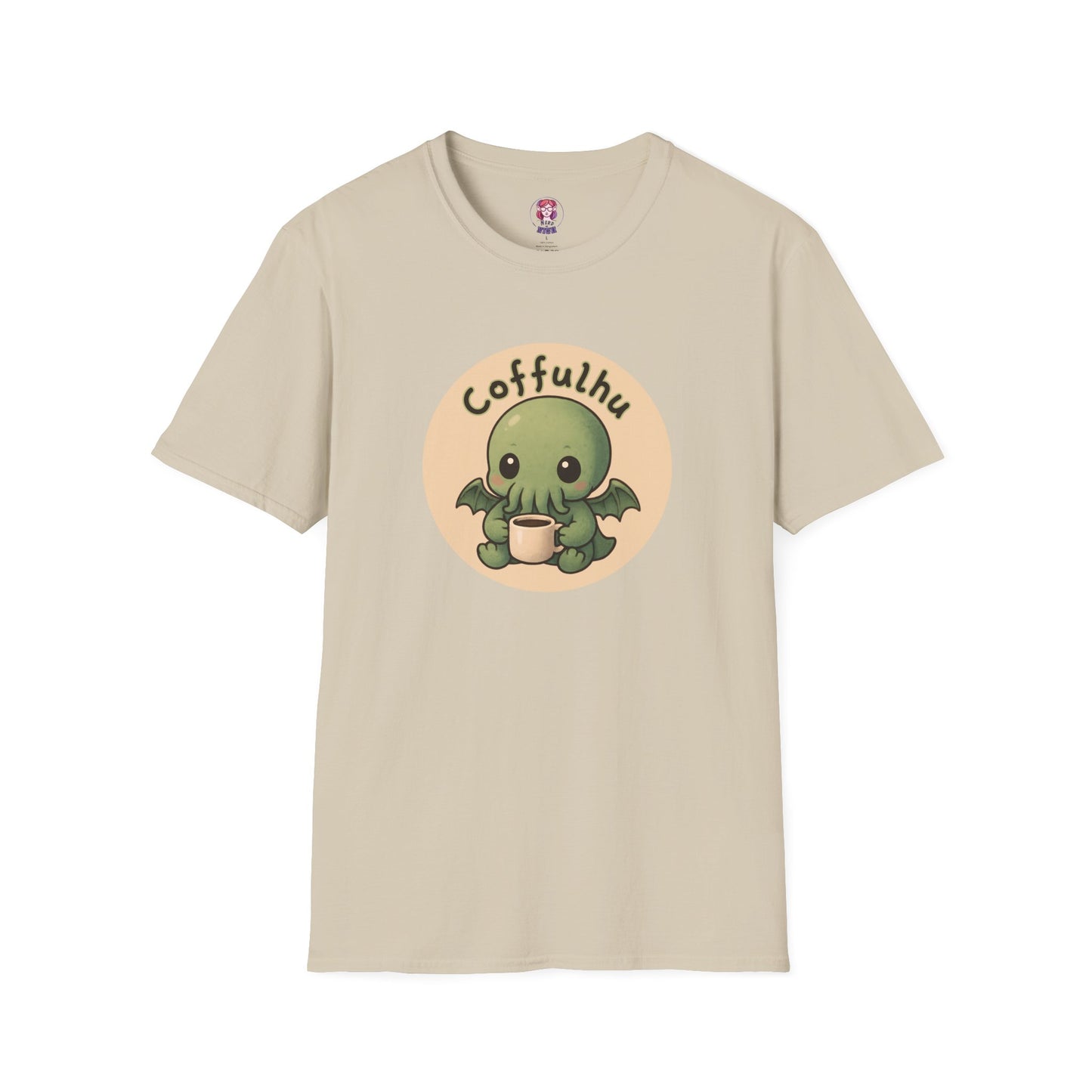 Cthulhu Coffulhu Coffee Pun - Unisex Softstyle T-Shirt