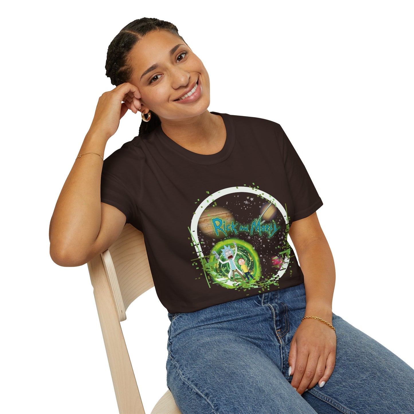 Rick & Morty Broken Space - Unisex Softstyle T-Shirt