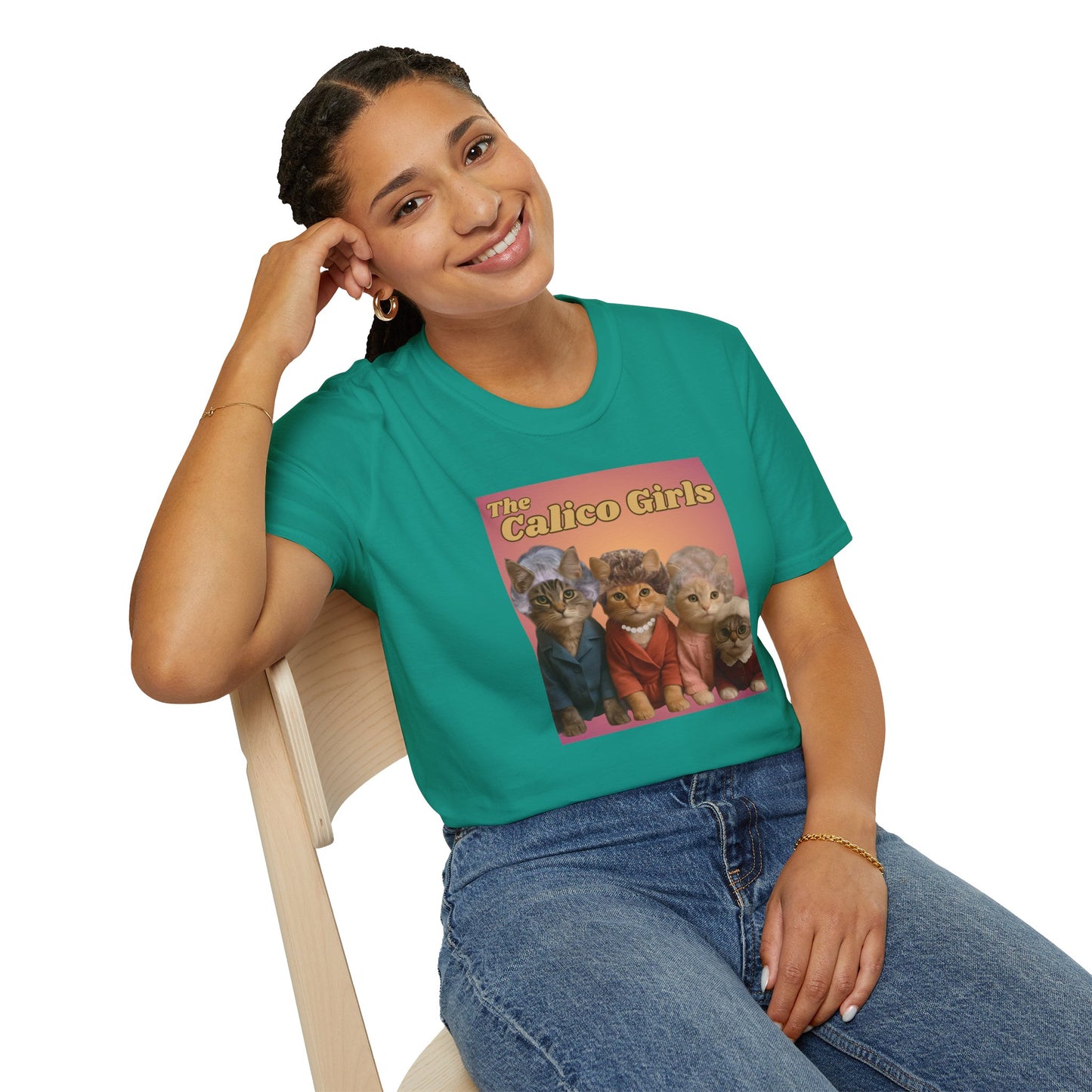 The Calico Girls cute kittens - Unisex Softstyle T-Shirt
