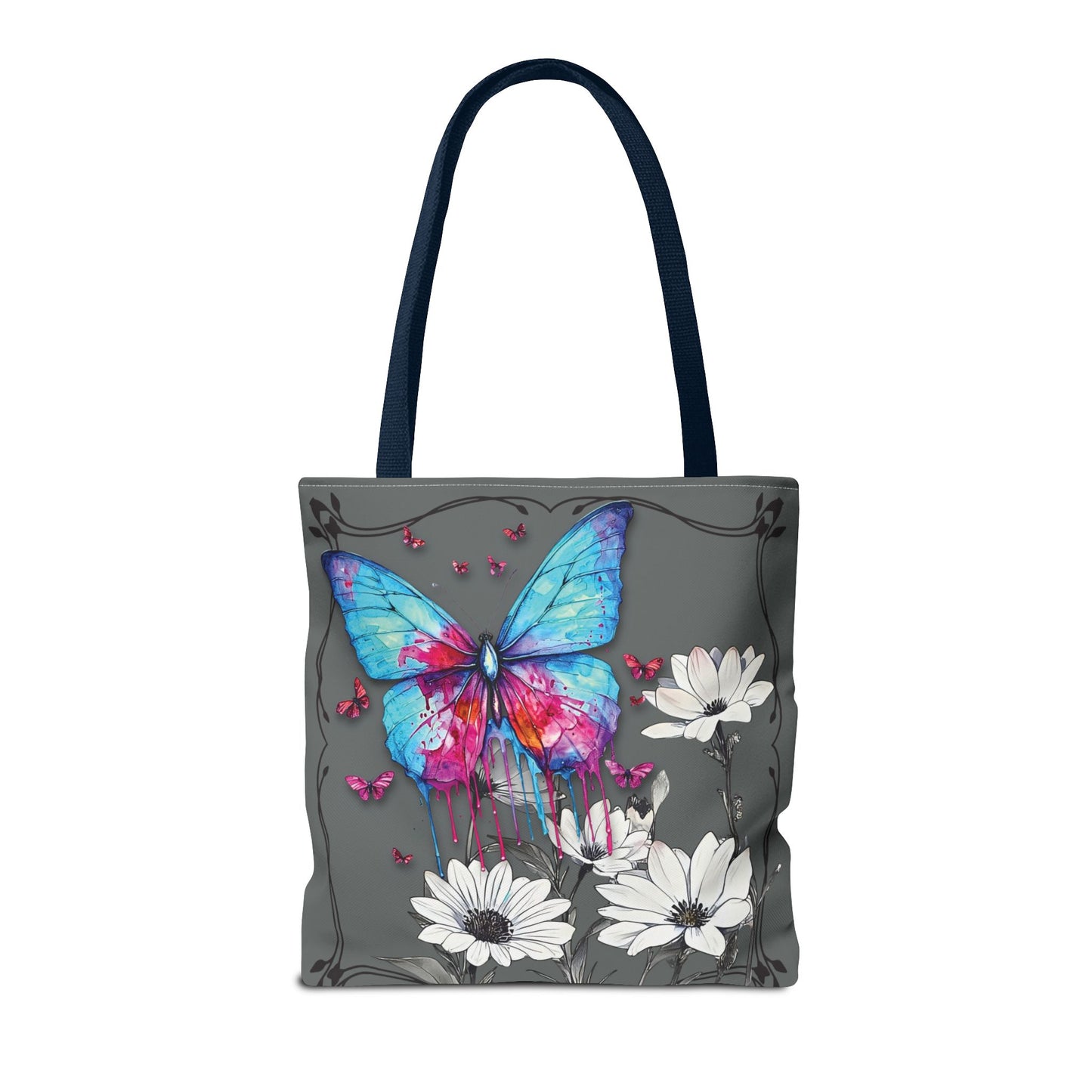Painted Butterfly in Black and White Tote Bag