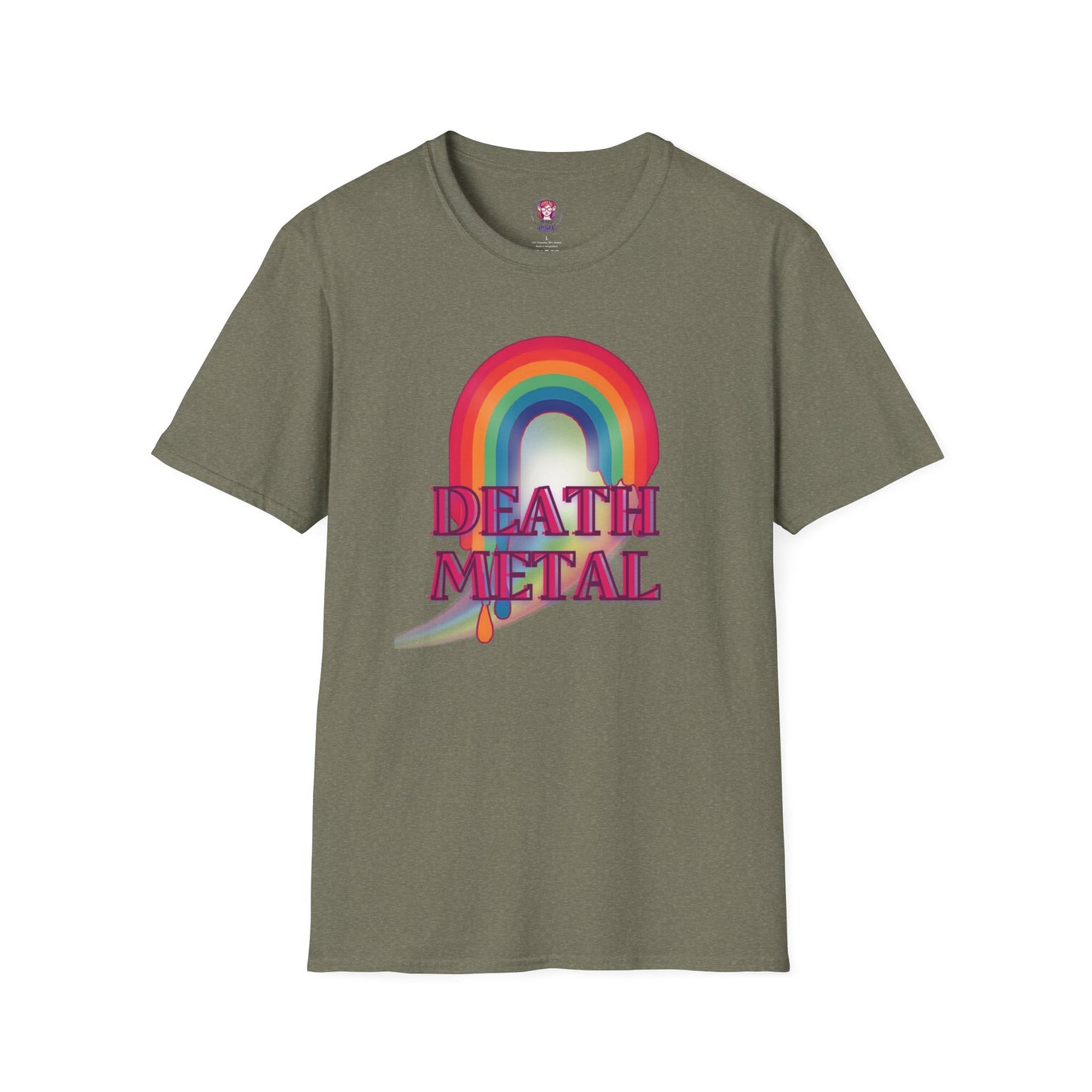 Rainbow Death Metal - Unisex Softstyle T-Shirt