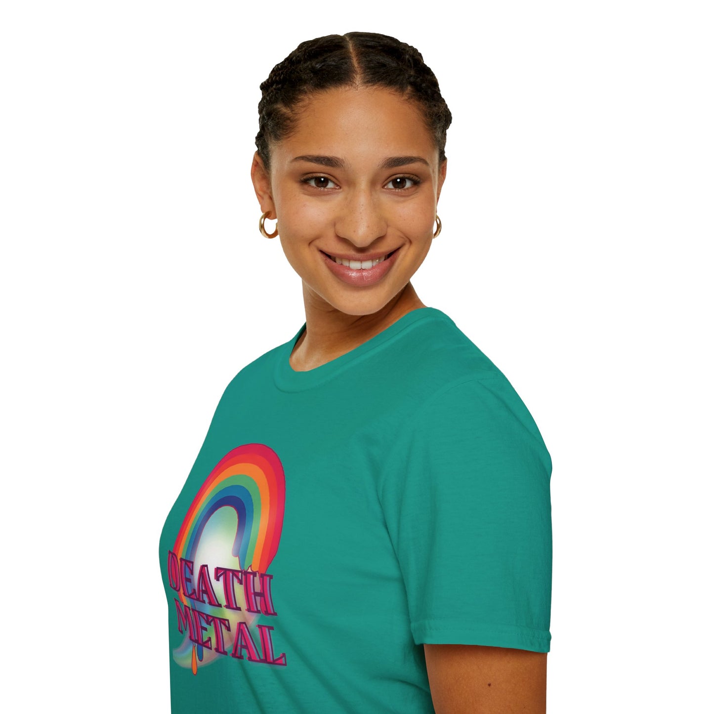 Rainbow Death Metal - Unisex Softstyle T-Shirt