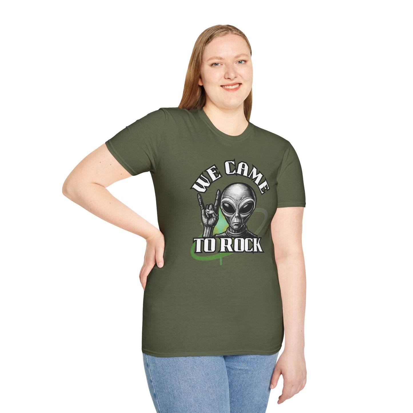 Alien Metal - We Came to Rock - Unisex Softstyle T-Shirt