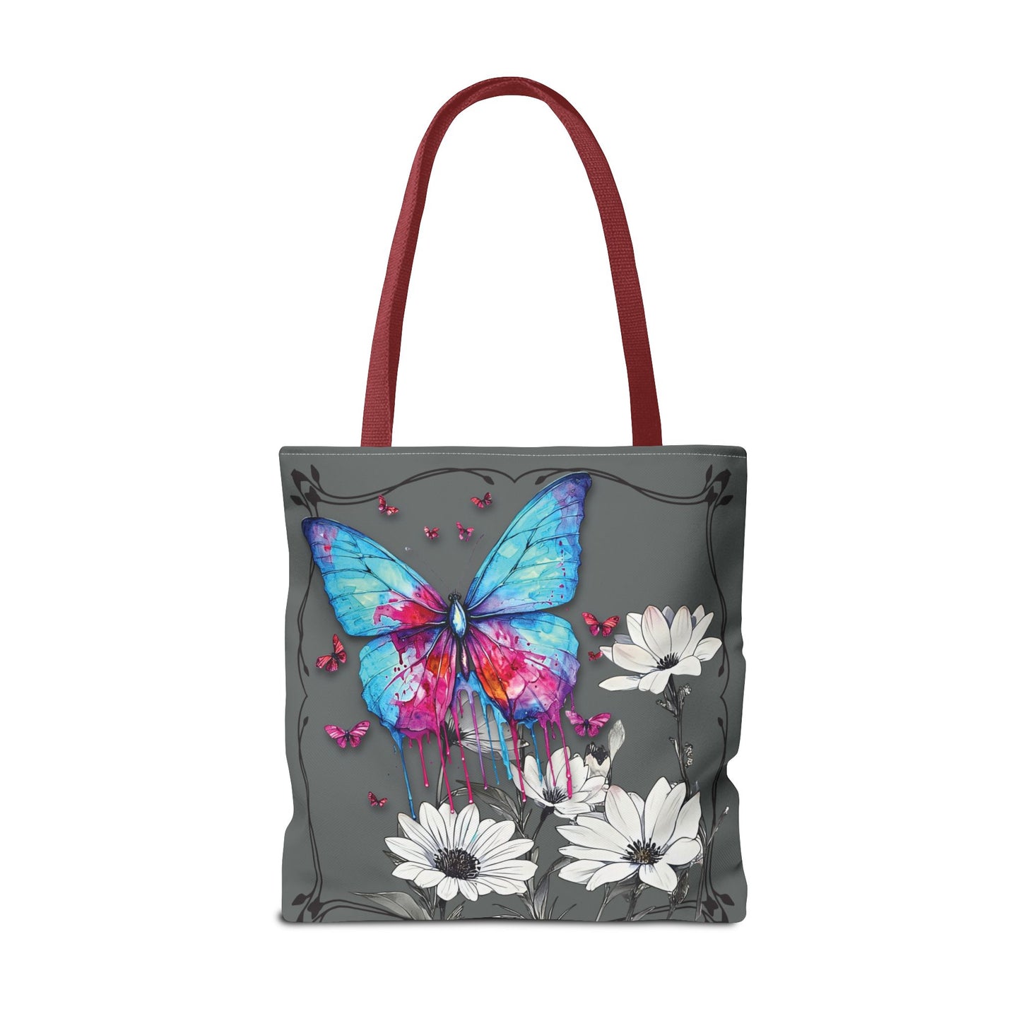 Painted Butterfly in Black and White Tote Bag