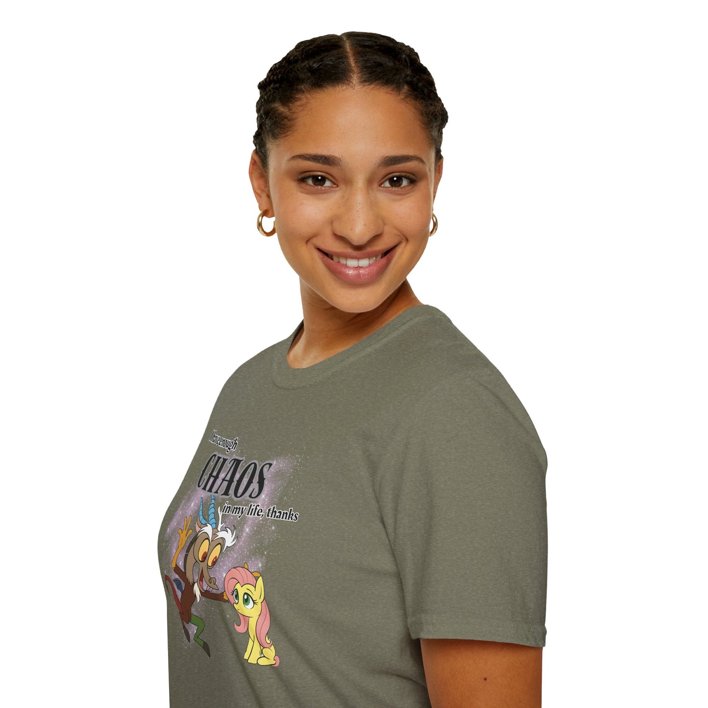 My Little Pony Discord and Fluttershy - Unisex Softstyle T-Shirt