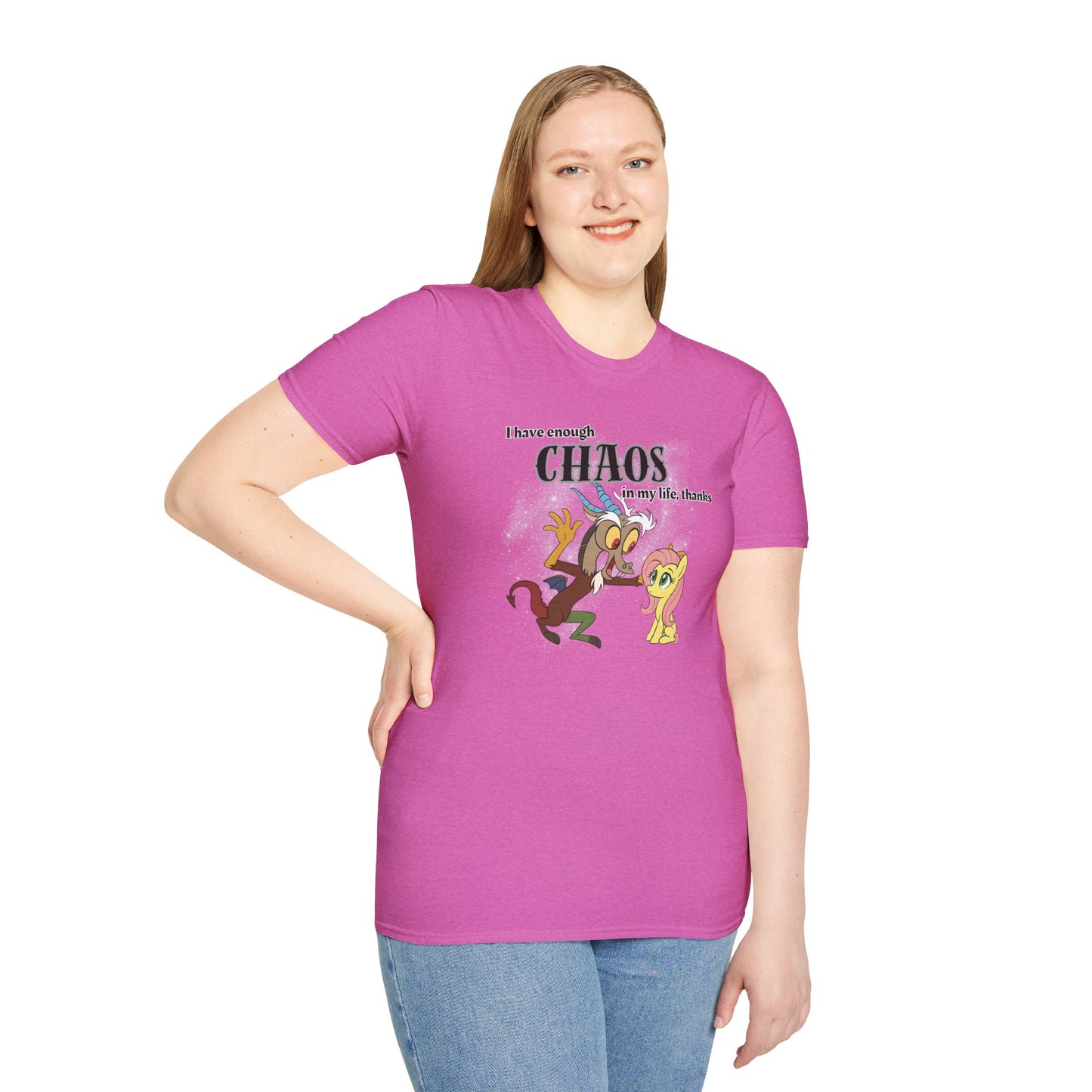 My Little Pony Discord and Fluttershy - Unisex Softstyle T-Shirt