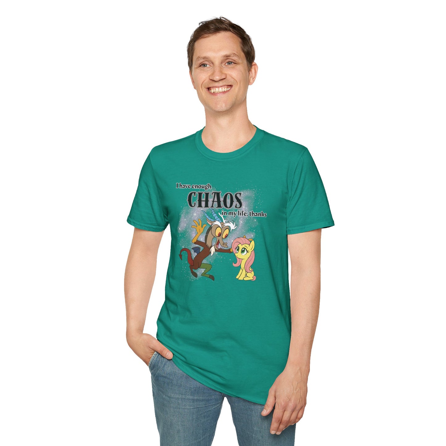 My Little Pony Discord and Fluttershy - Unisex Softstyle T-Shirt