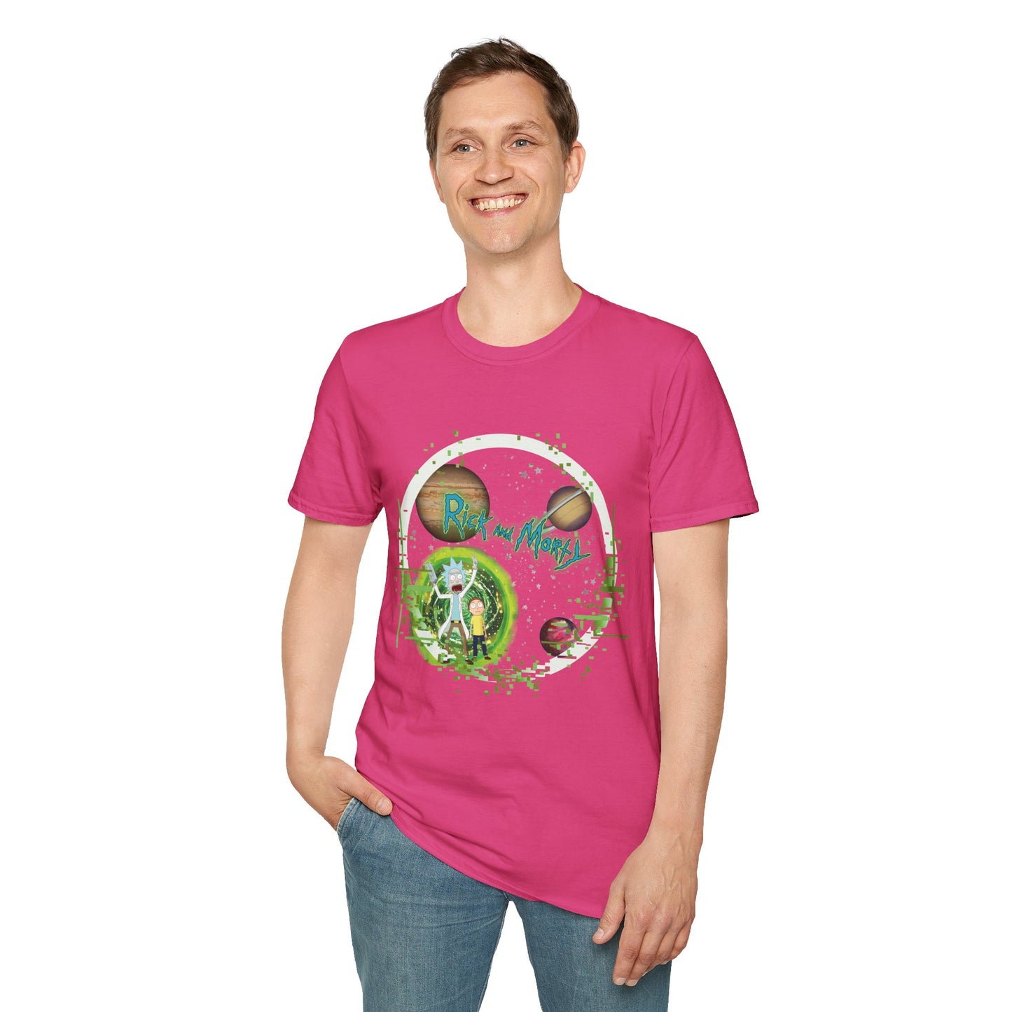 Rick & Morty Broken Space - Unisex Softstyle T-Shirt