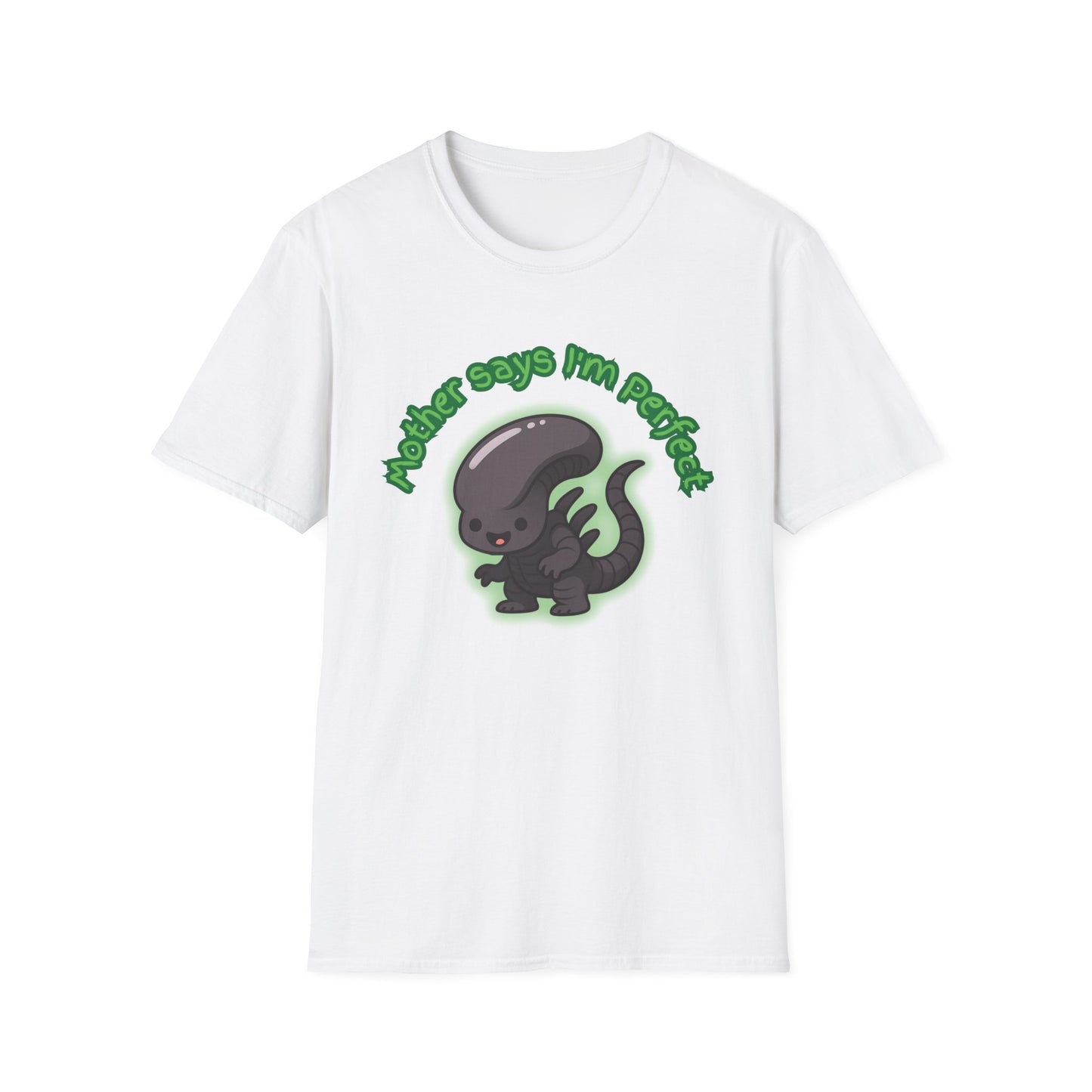 Alien Cute Xenomorph I'm Perfect - Unisex Softstyle T-Shirt