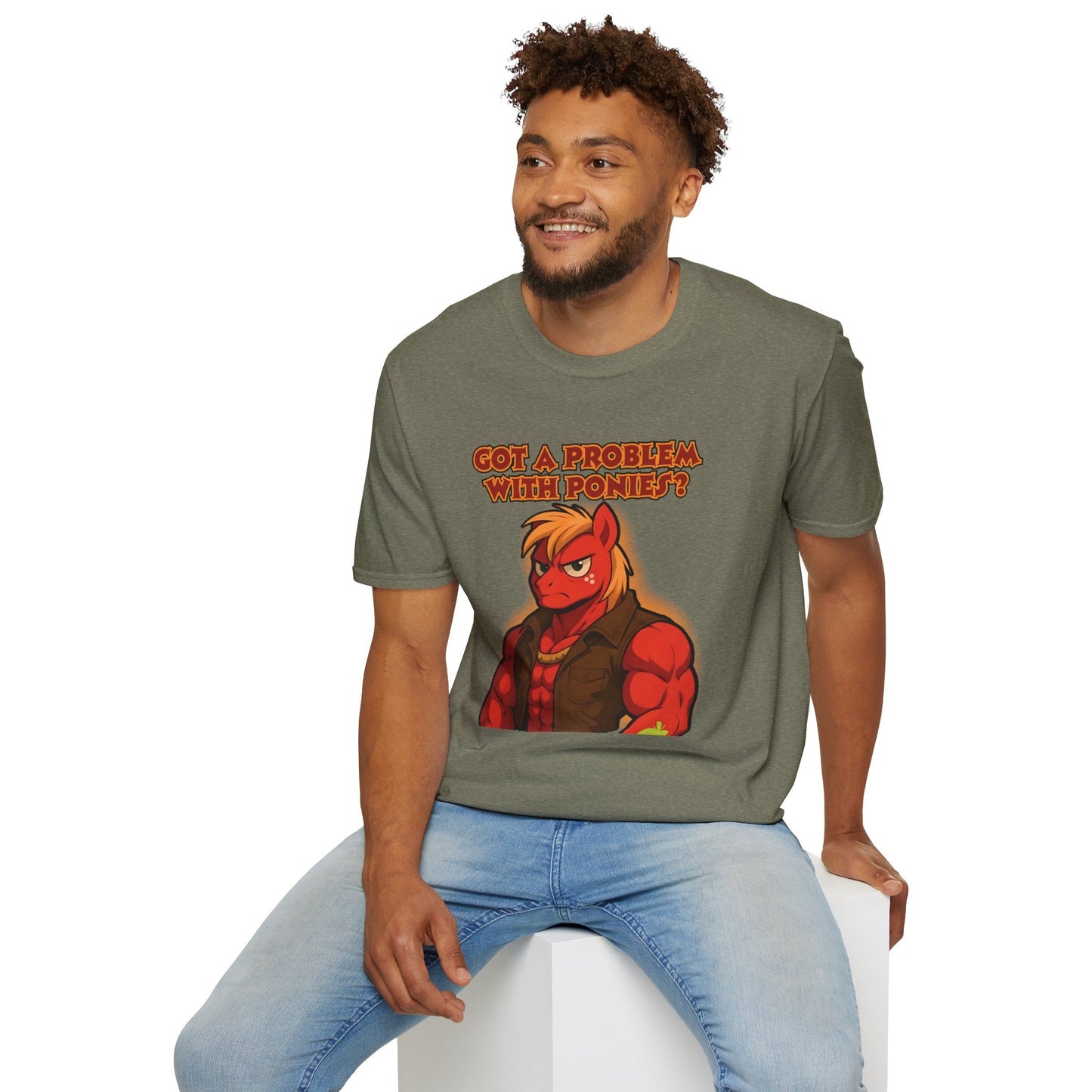 My Little Pony Masculine Big Mac - Pony Problem - Unisex Softstyle T-Shirt