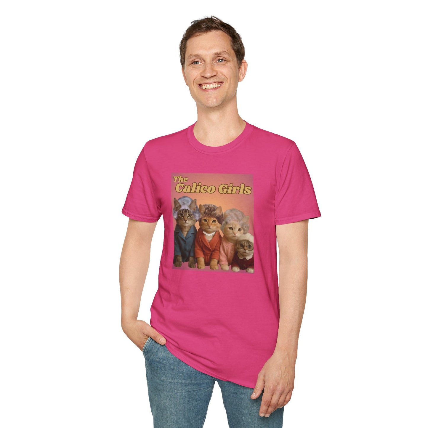 The Calico Girls cute kittens - Unisex Softstyle T-Shirt