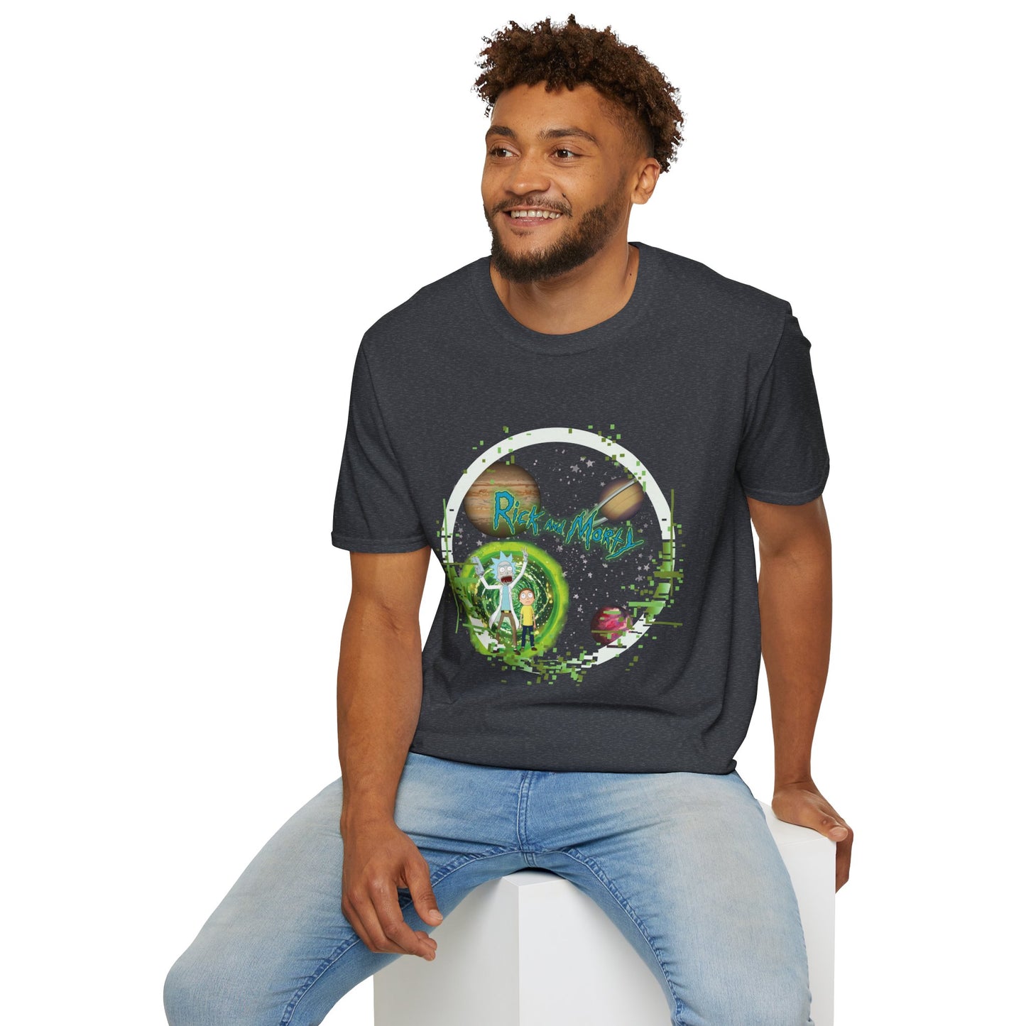 Rick & Morty Broken Space - Unisex Softstyle T-Shirt