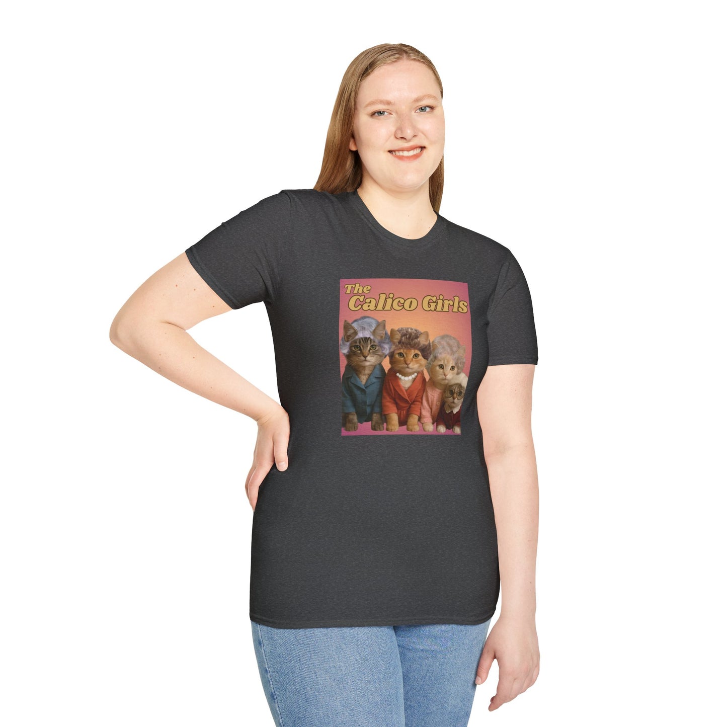 The Calico Girls cute kittens - Unisex Softstyle T-Shirt