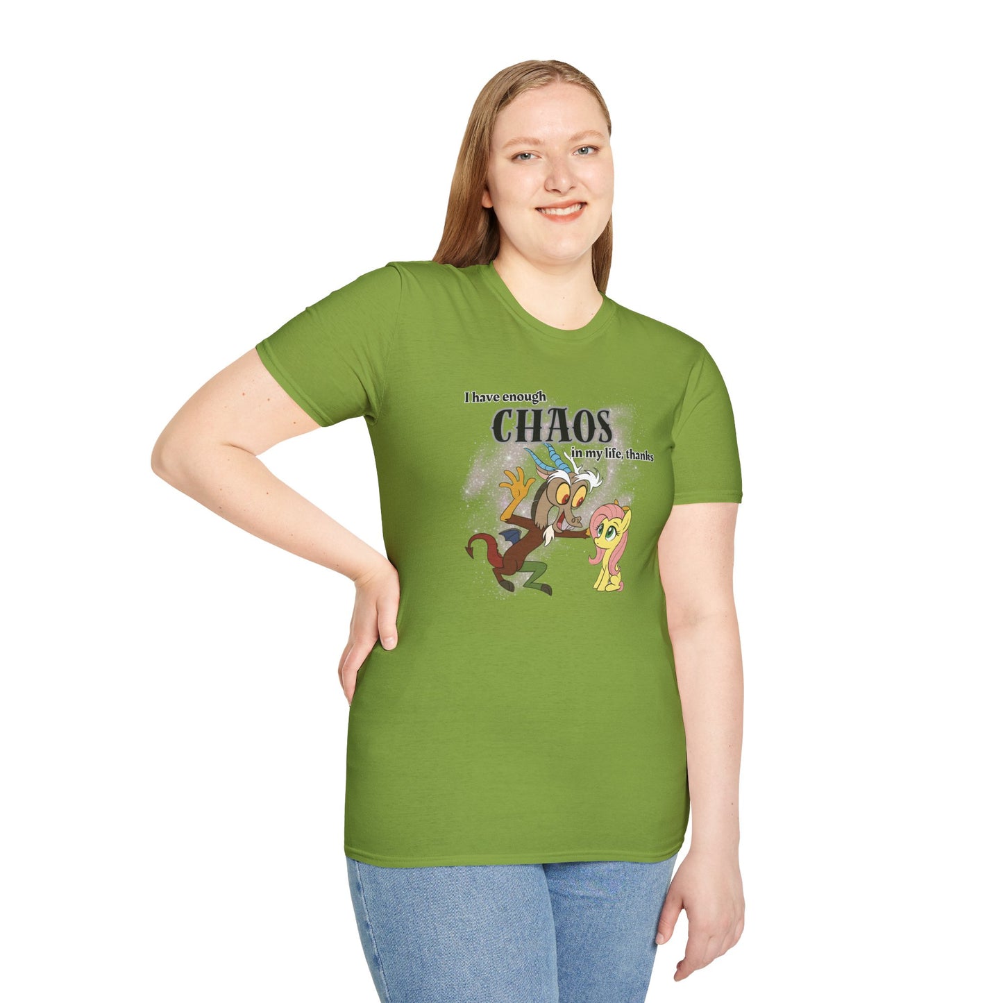 My Little Pony Discord and Fluttershy - Unisex Softstyle T-Shirt