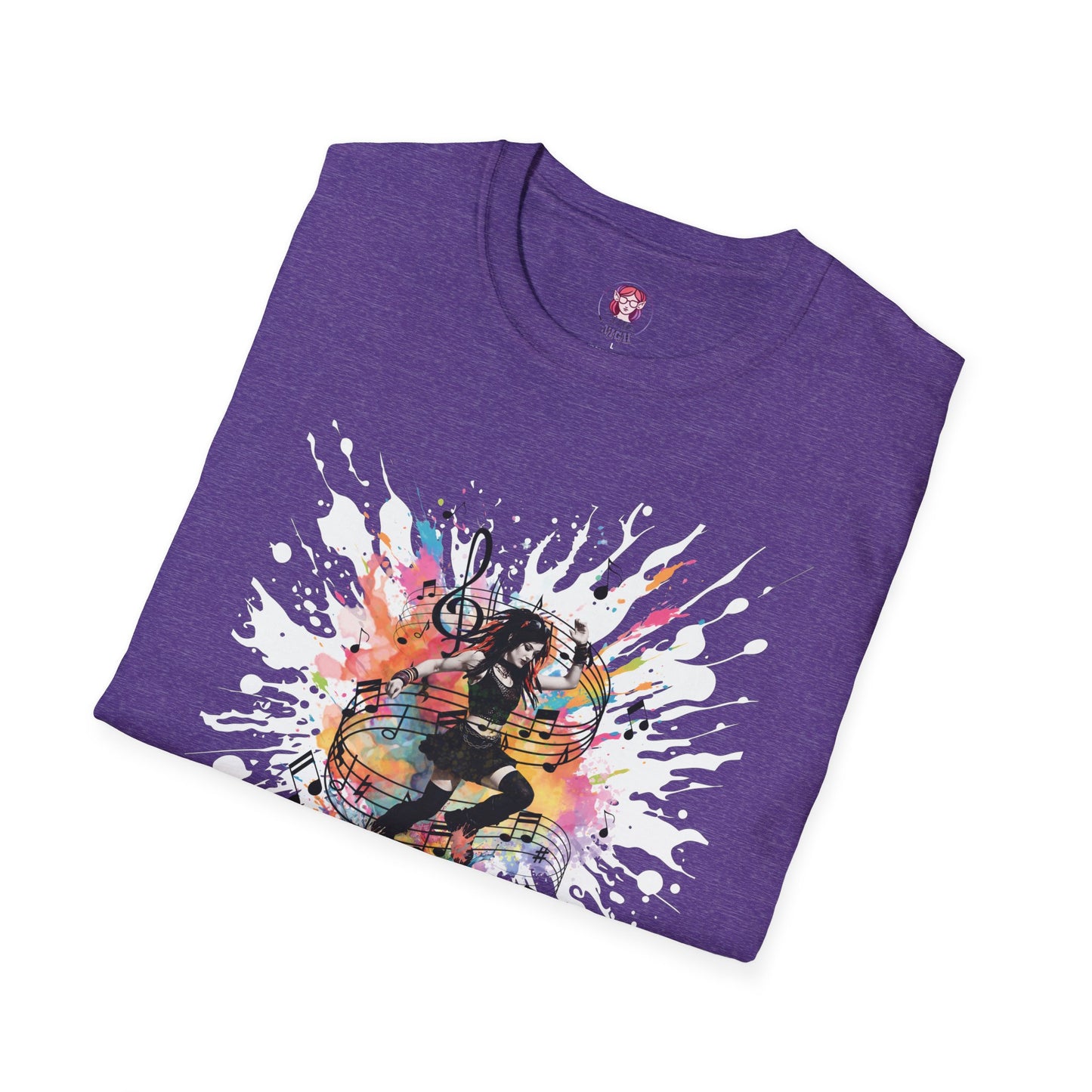 Colorful Music Brings Life Punk Dancer - Unisex Softstyle T-Shirt