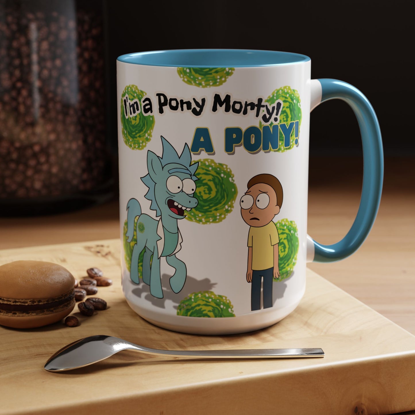 Rick & Morty Pony Accent Coffee Mug (11, 15oz)