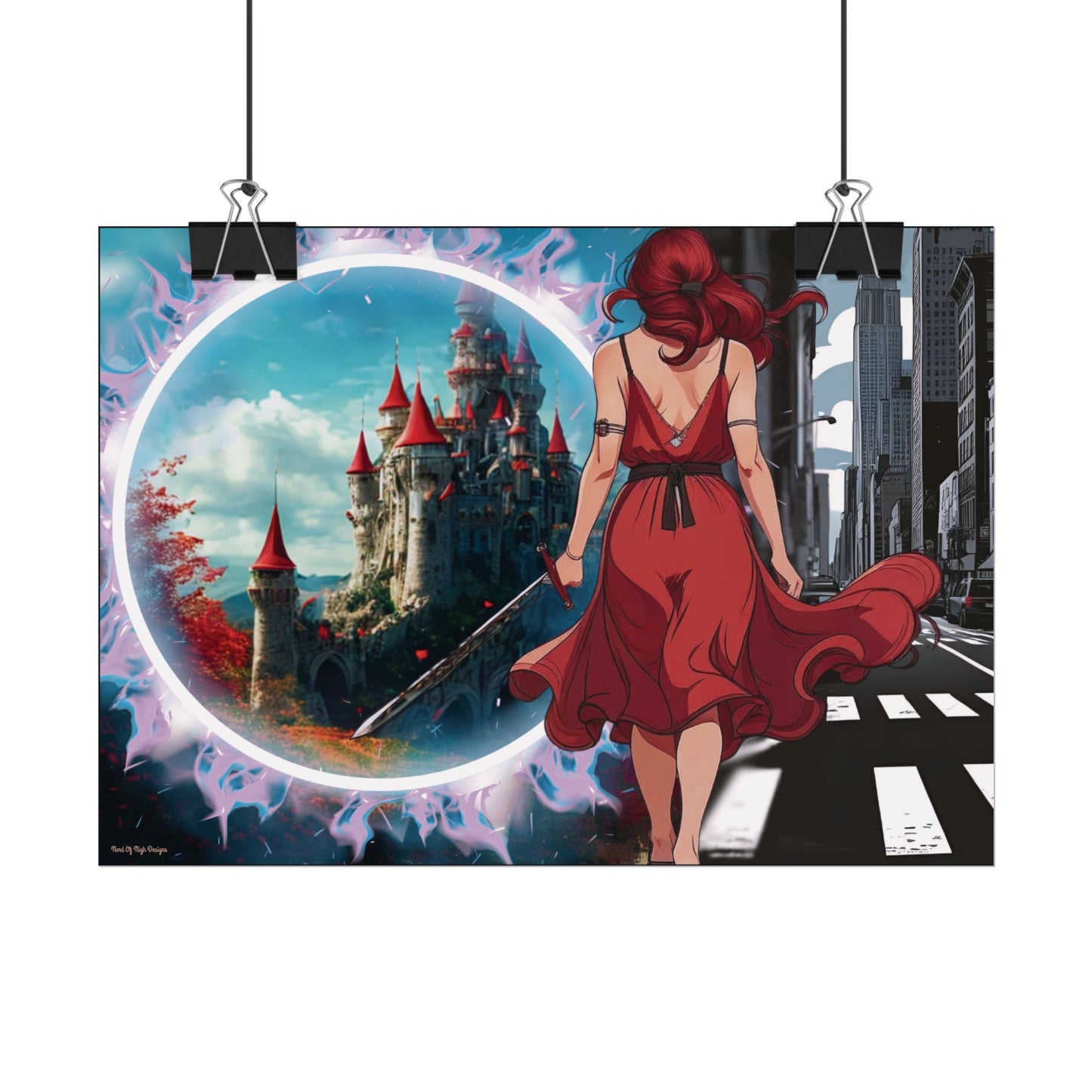 "Fantasy is Life" Rolled Poster, Wall Decor, Unique Wall Art