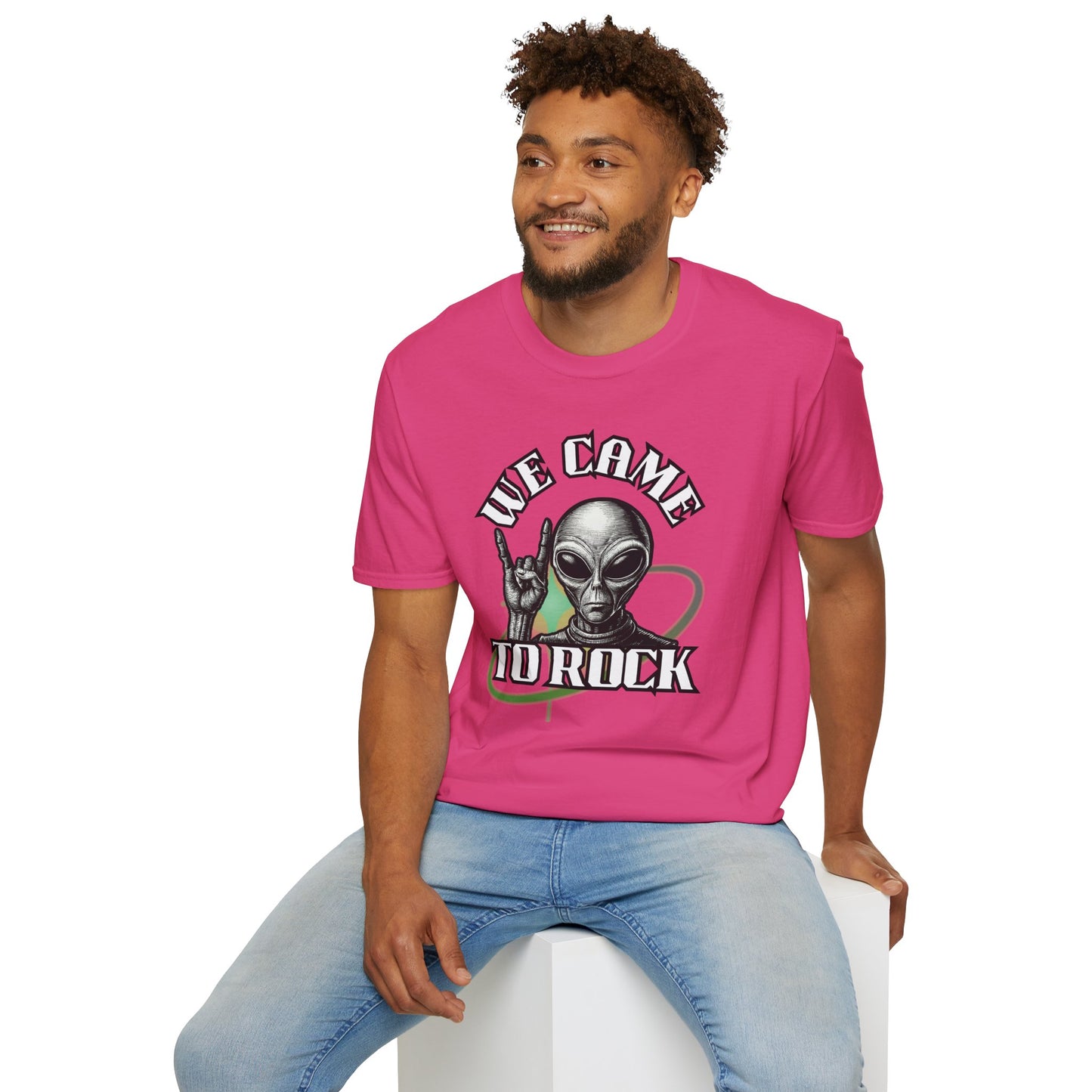 Alien Metal - We Came to Rock - Unisex Softstyle T-Shirt