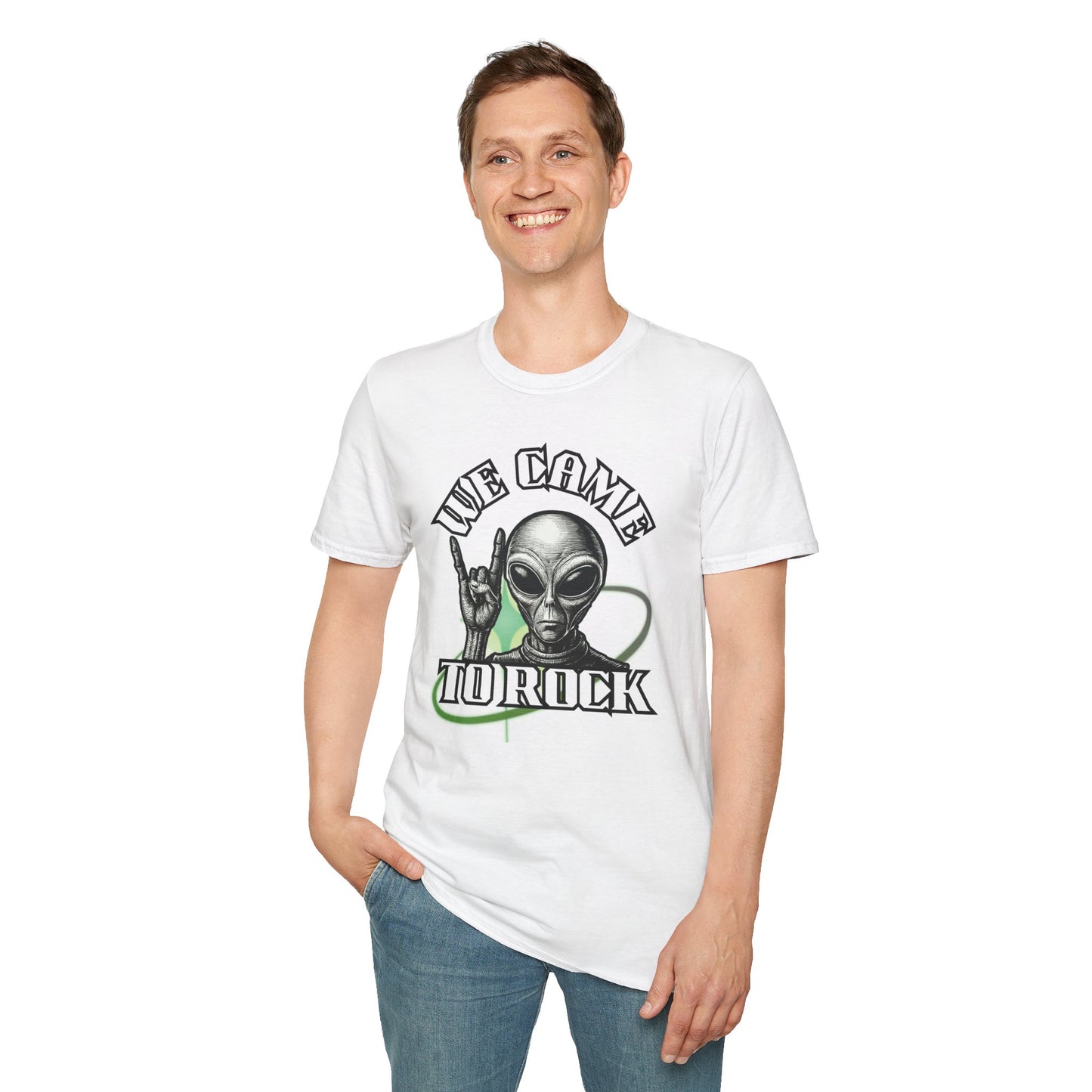 Alien Metal - We Came to Rock - Unisex Softstyle T-Shirt