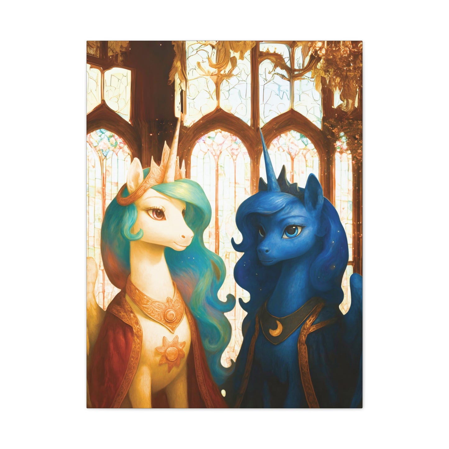 Royal Luna & Celestia - My Little Pony Canvas Art - Stretched, 0.75"