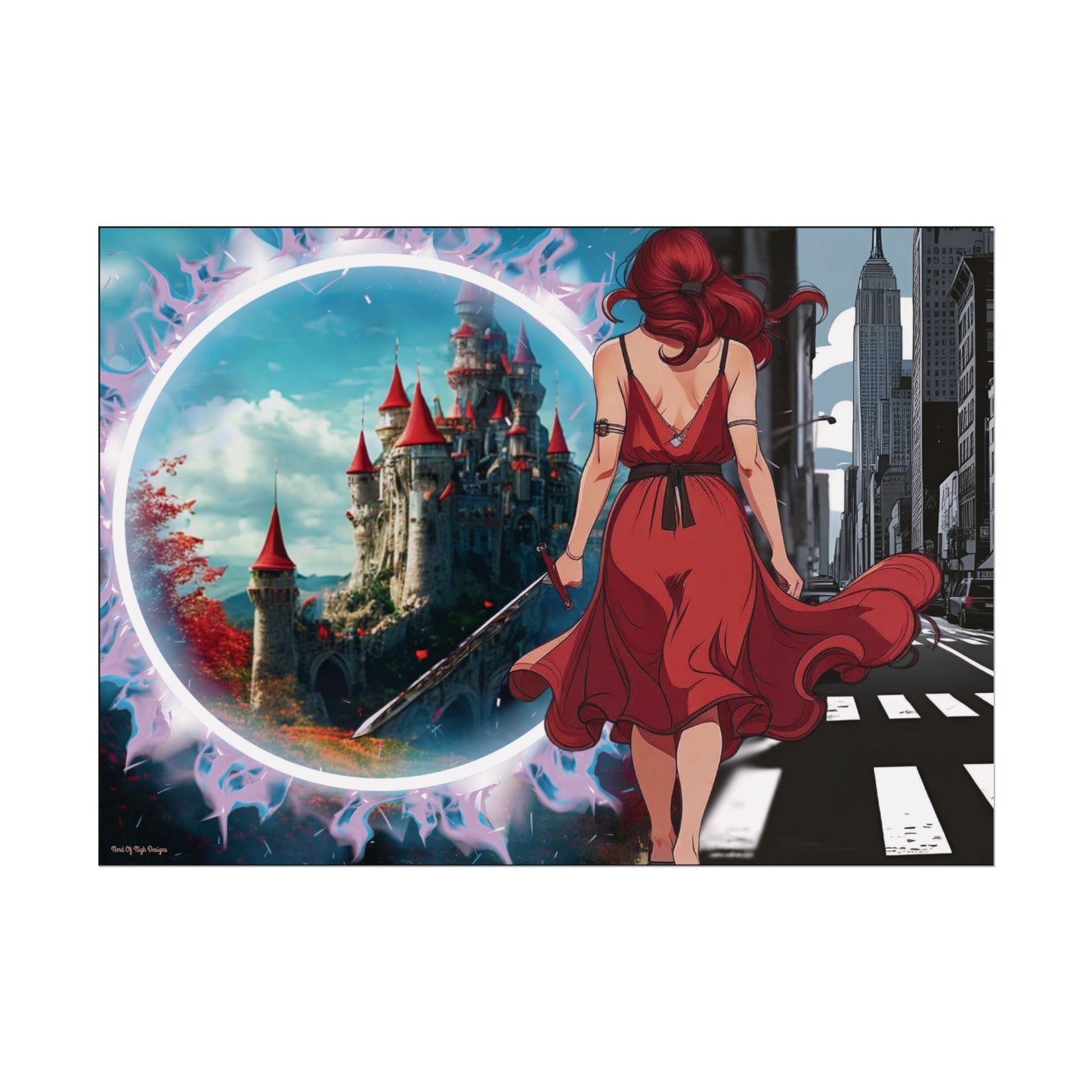 "Fantasy is Life" Rolled Poster, Wall Decor, Unique Wall Art