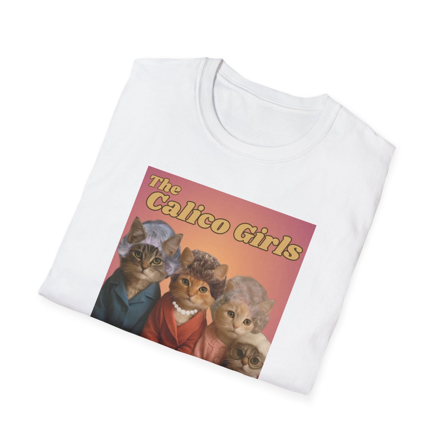 The Calico Girls cute kittens - Unisex Softstyle T-Shirt