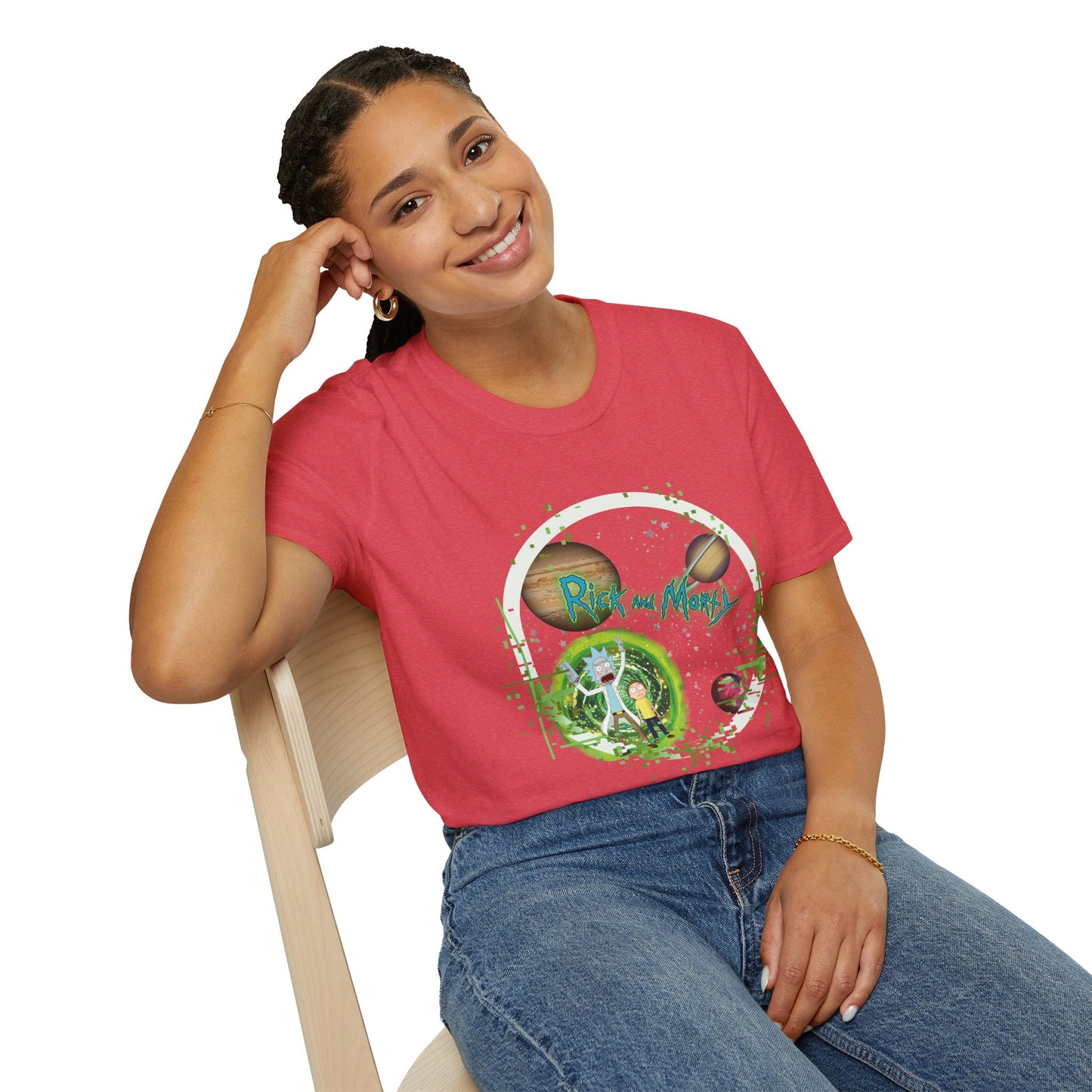 Rick & Morty Broken Space - Unisex Softstyle T-Shirt