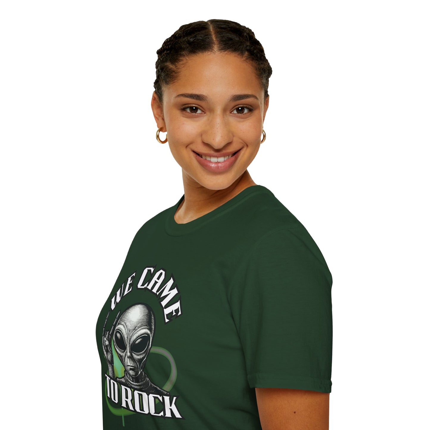 Alien Metal - We Came to Rock - Unisex Softstyle T-Shirt
