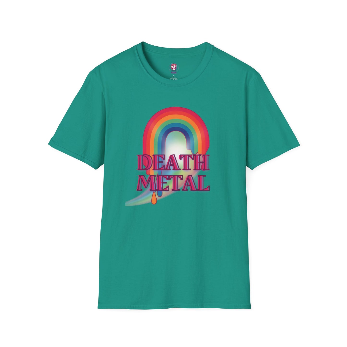 Rainbow Death Metal - Unisex Softstyle T-Shirt