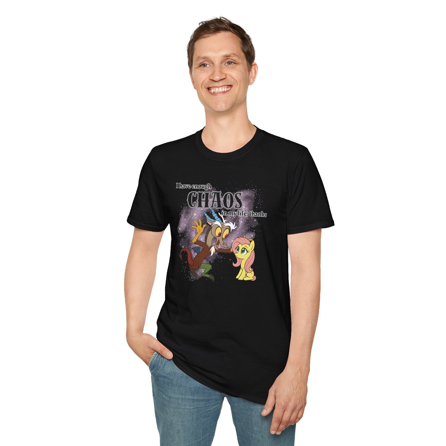 My Little Pony Discord and Fluttershy - Unisex Softstyle T-Shirt