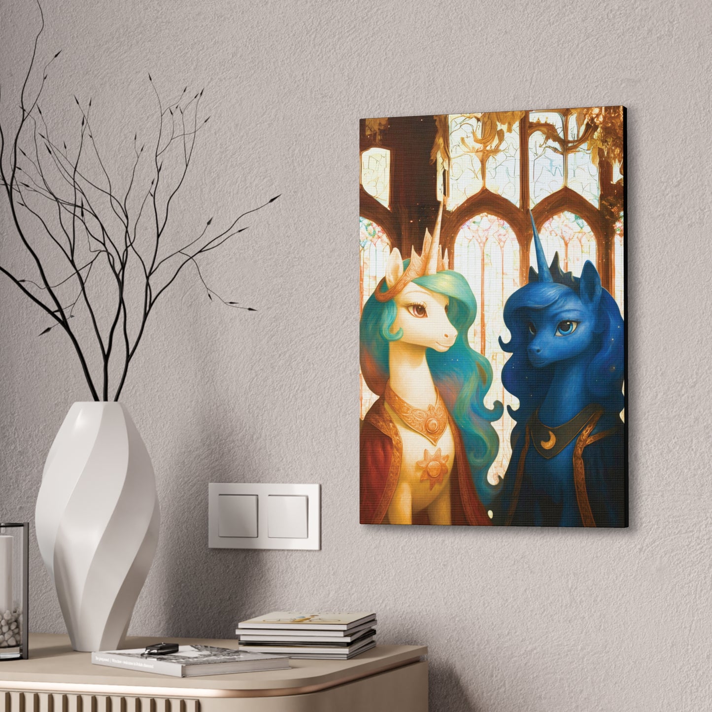 Royal Luna & Celestia - My Little Pony Canvas Art - Stretched, 0.75"