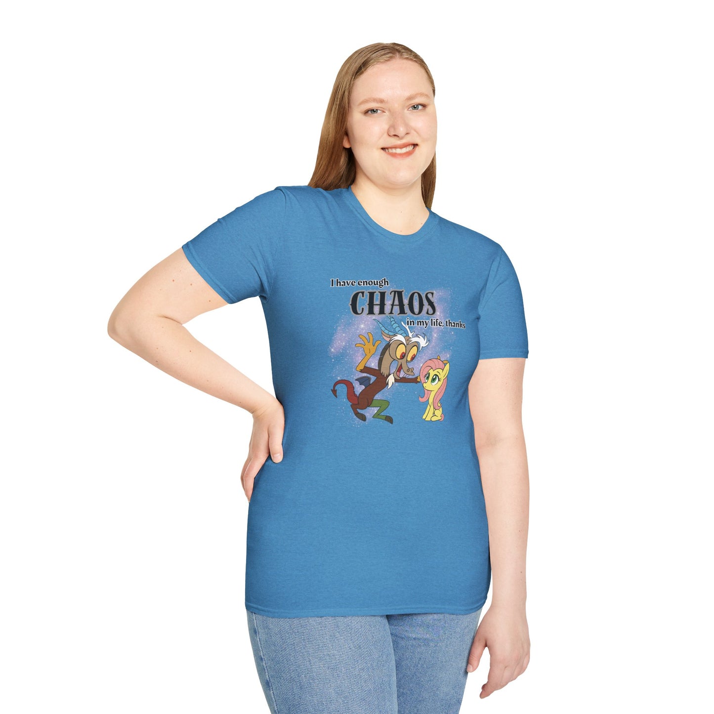 My Little Pony Discord and Fluttershy - Unisex Softstyle T-Shirt