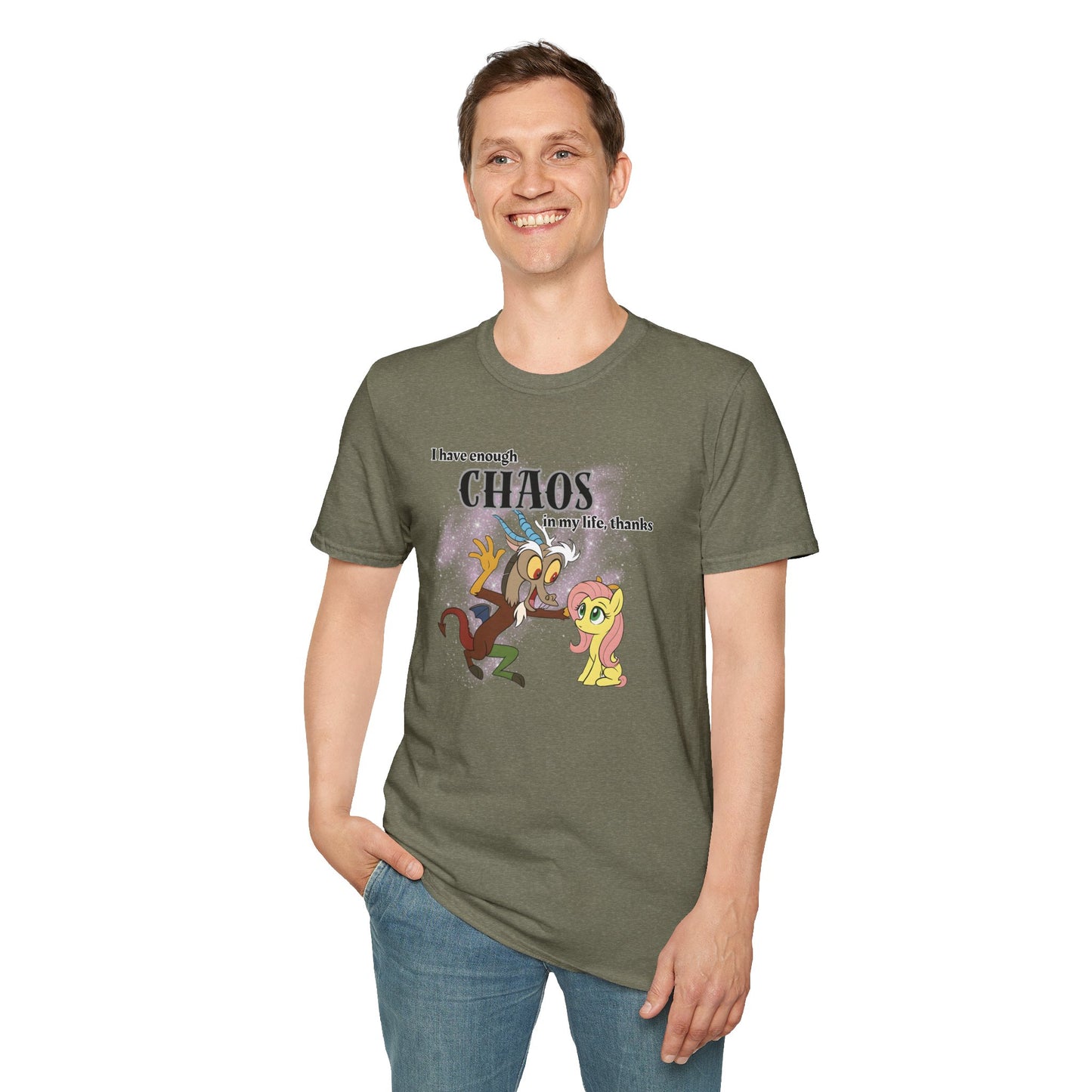 My Little Pony Discord and Fluttershy - Unisex Softstyle T-Shirt