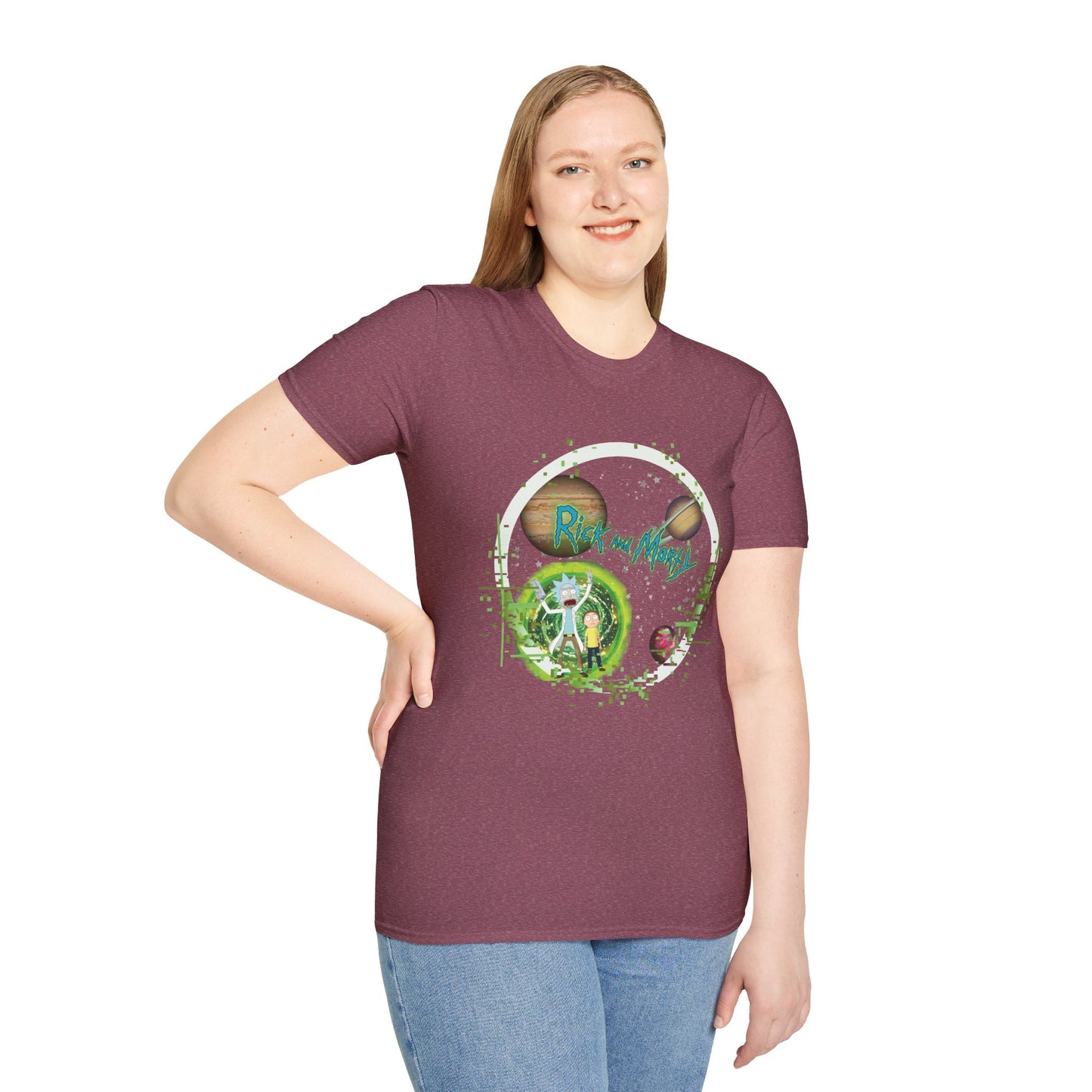 Rick & Morty Broken Space - Unisex Softstyle T-Shirt