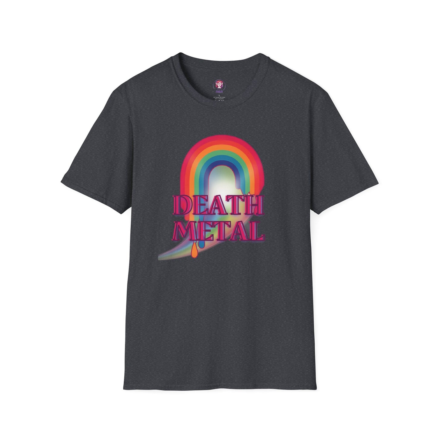 Rainbow Death Metal - Unisex Softstyle T-Shirt
