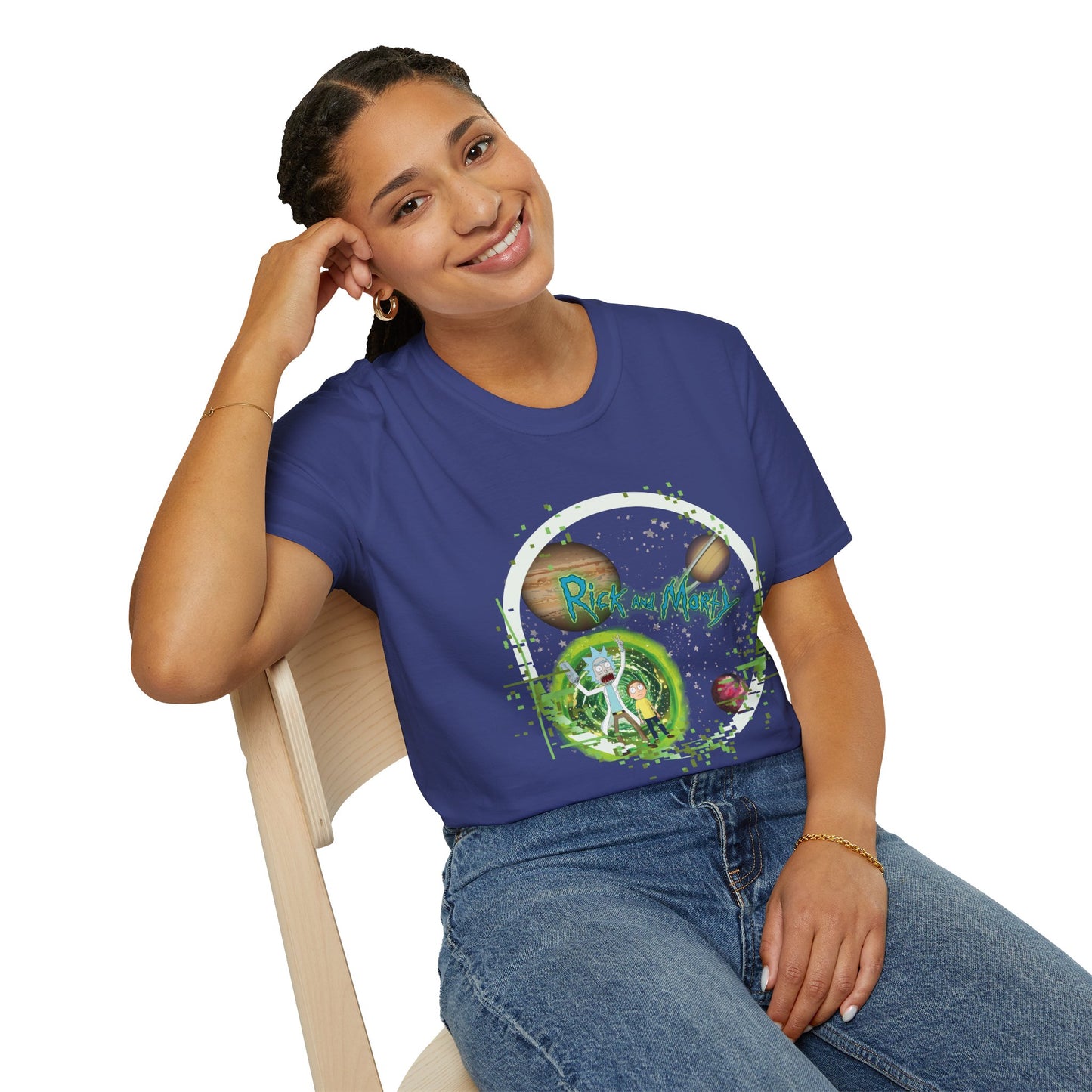 Rick & Morty Broken Space - Unisex Softstyle T-Shirt