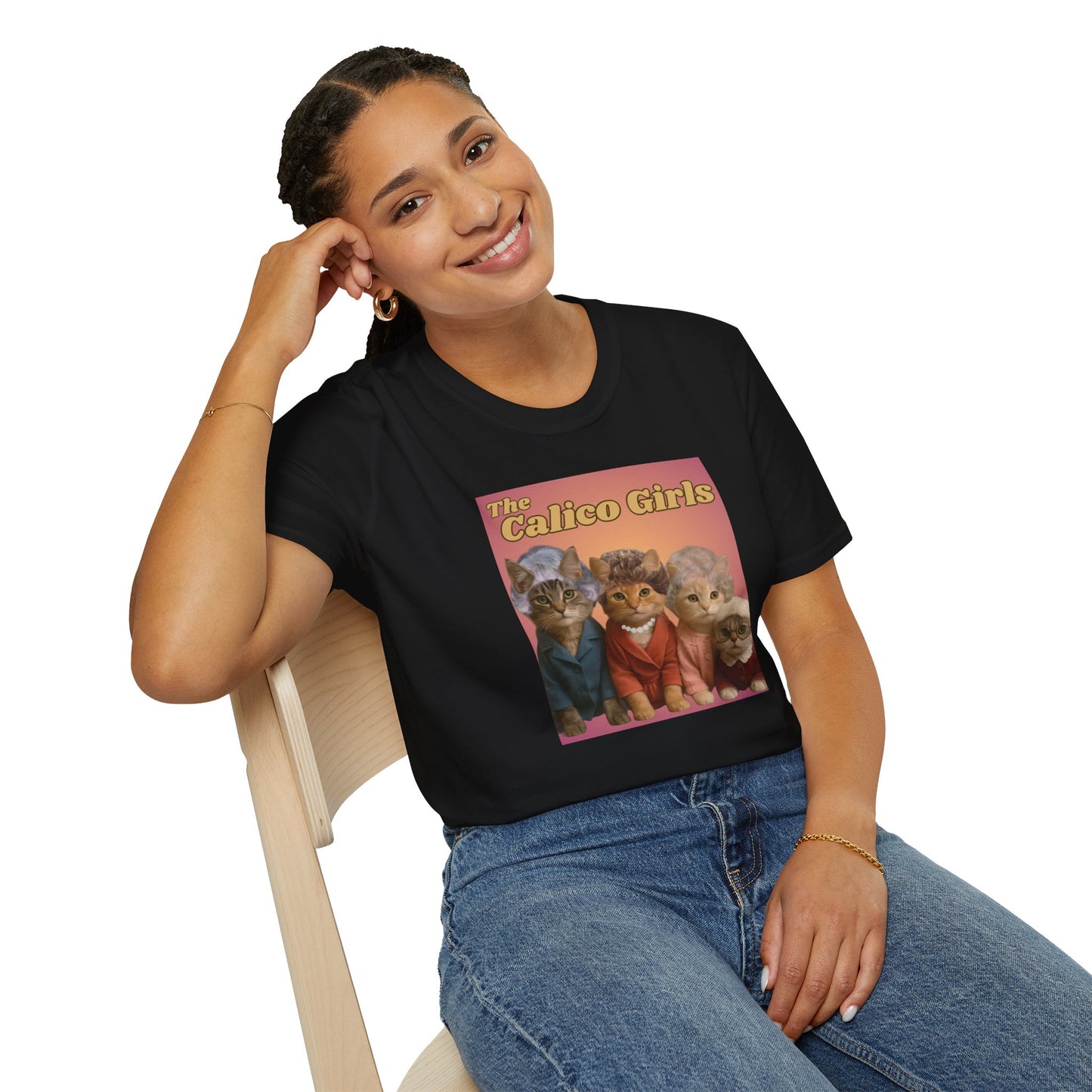 The Calico Girls cute kittens - Unisex Softstyle T-Shirt
